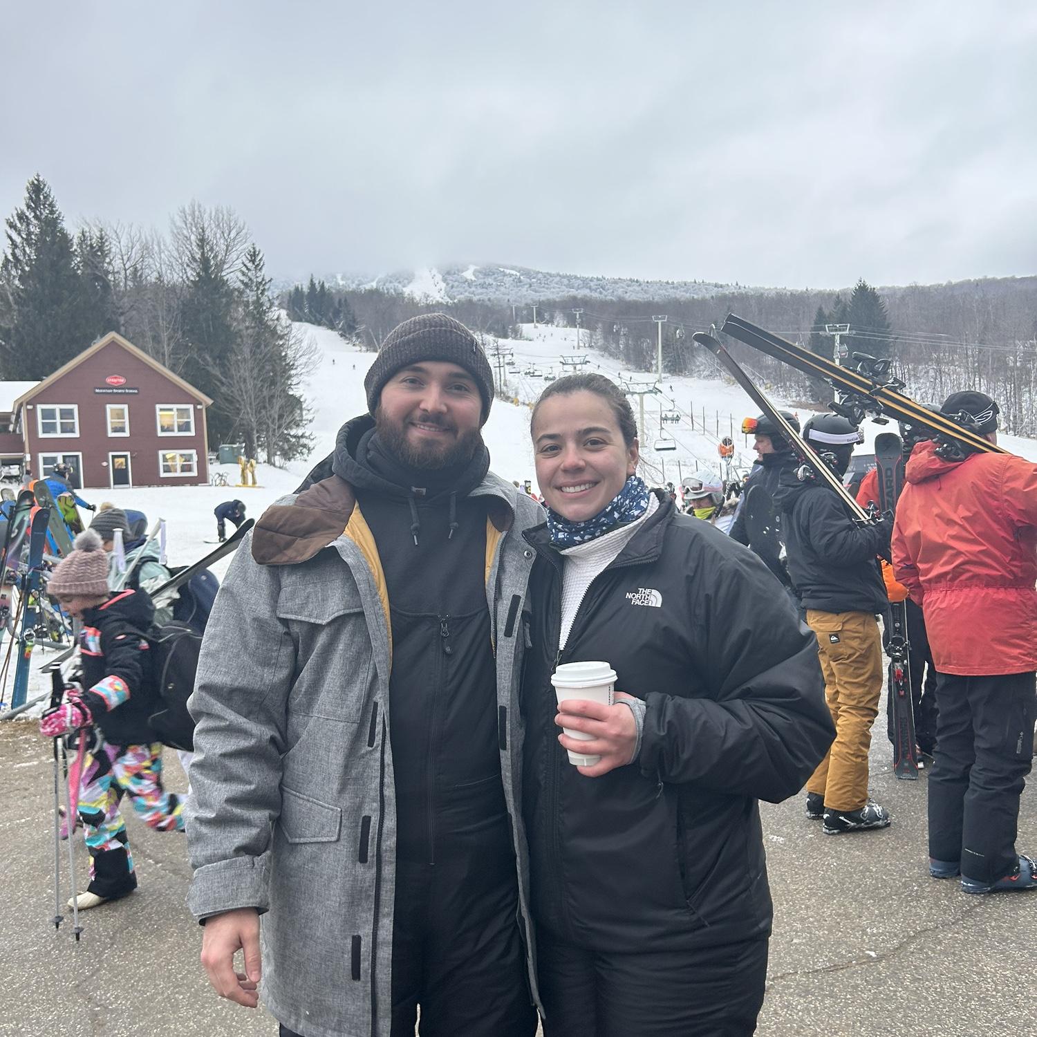 Skiing trip in Vermont