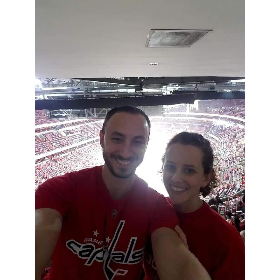 At game 4 of the Stanley Cup Finals in 2018. (Go Caps!)