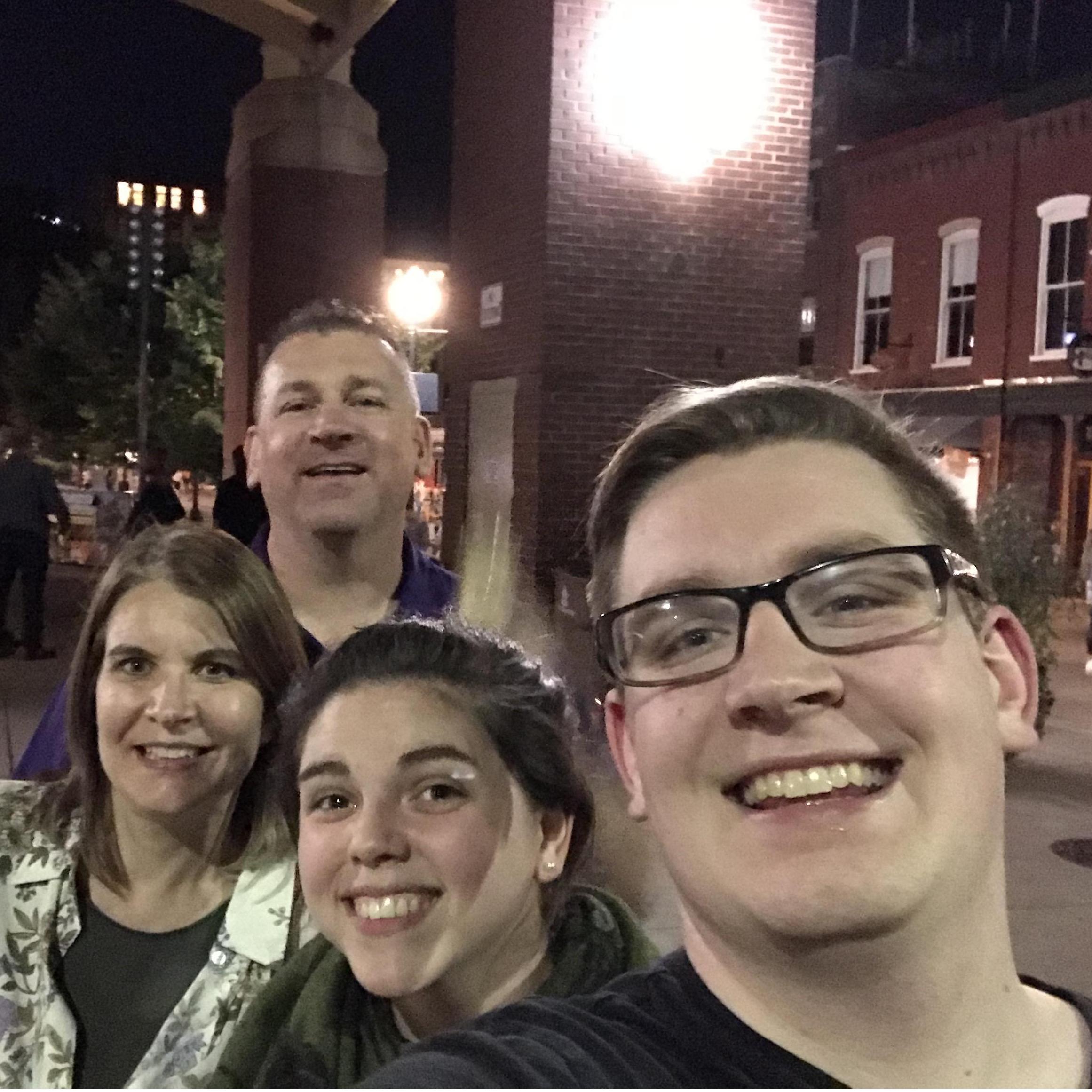 Date night with Riley's parents!