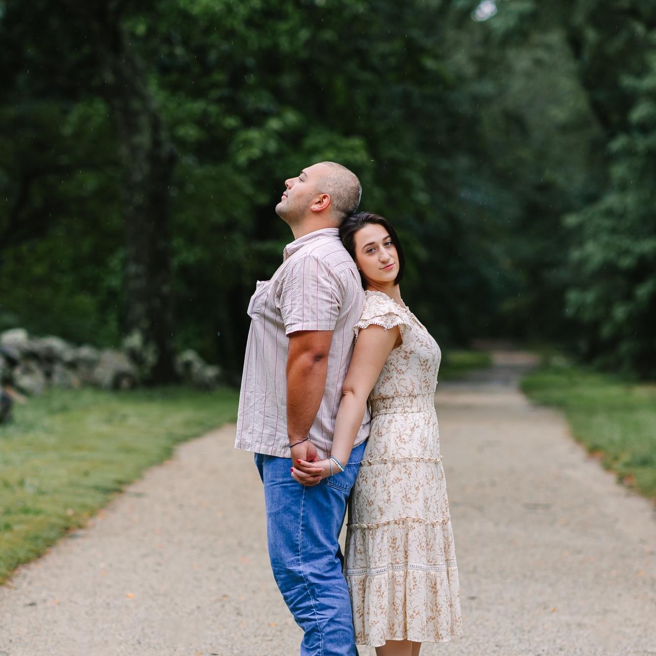 Right before the proposal. He snuck the ring out of his boot into his chest pocket and set up this pose.
