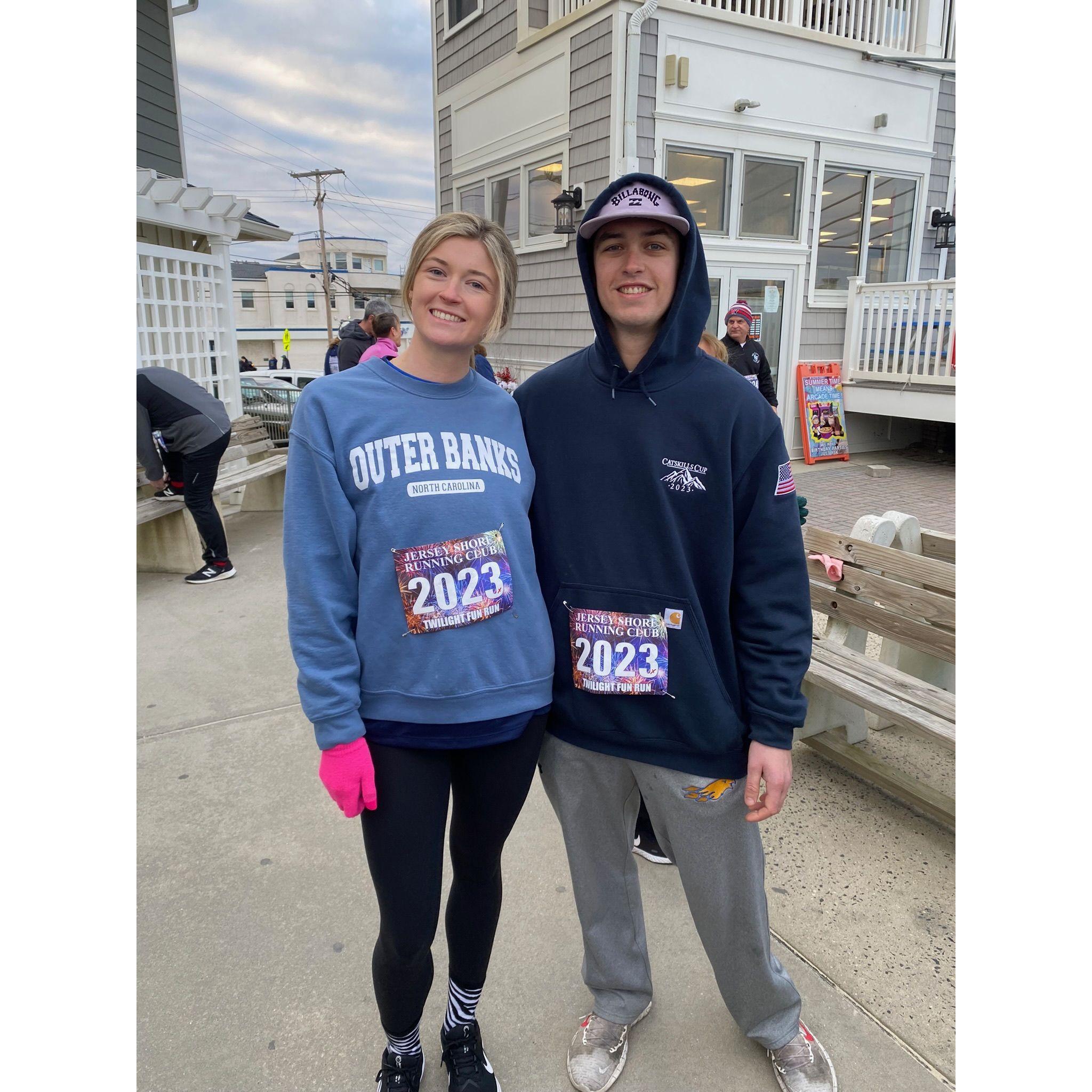 Fun run on NYE, Manasquan, NJ