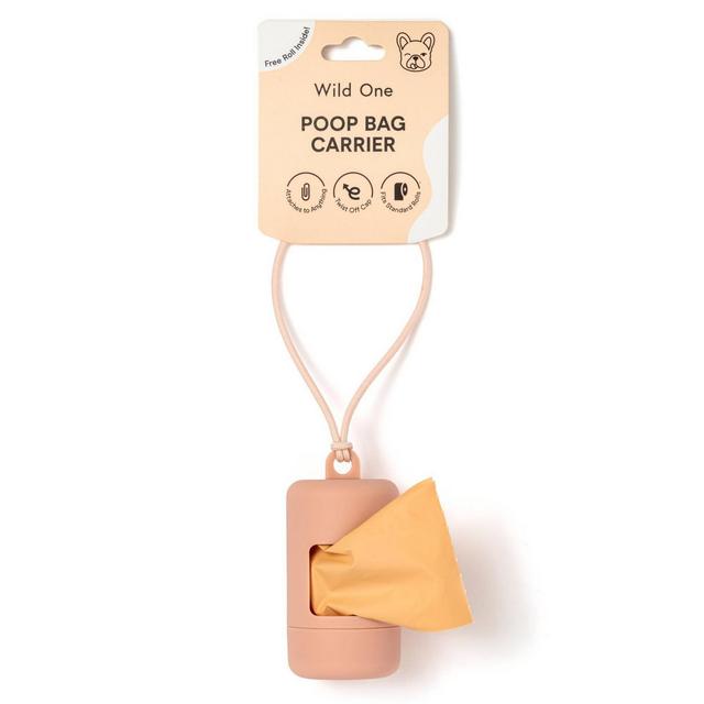 Wild One Dog Bag Dispenser and Free 10ct Roll - Pink
