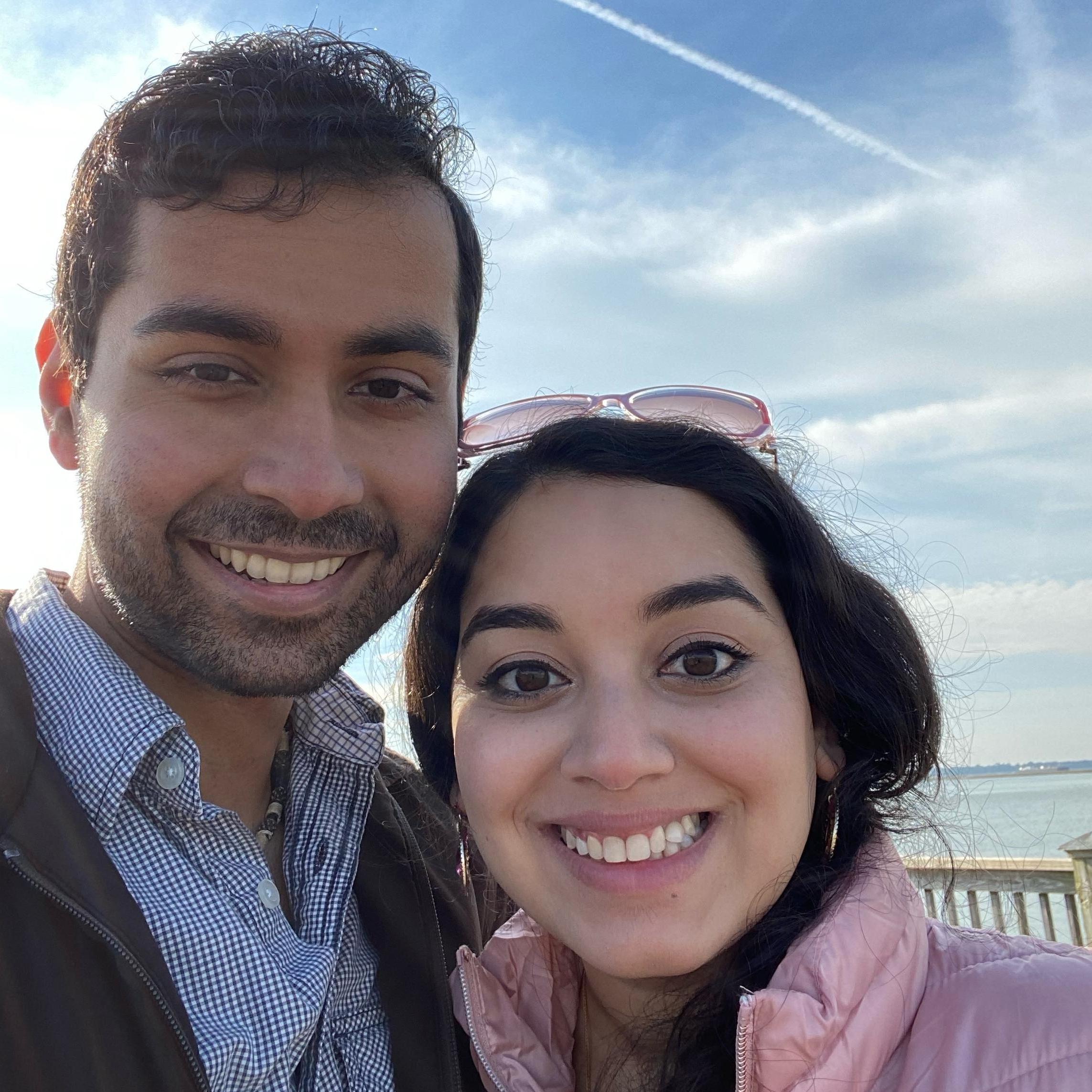 Morning walk by the sea during our first trip to Charleston, SC (Jan 2022)