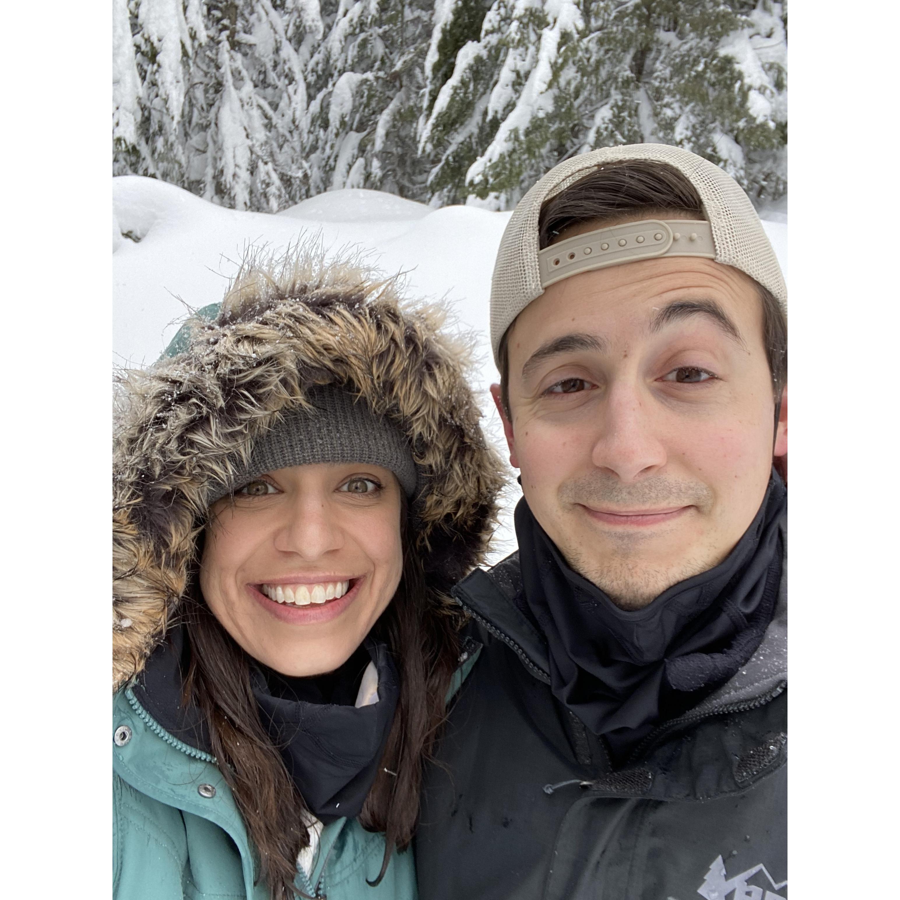 Snowshoeing in Washington!