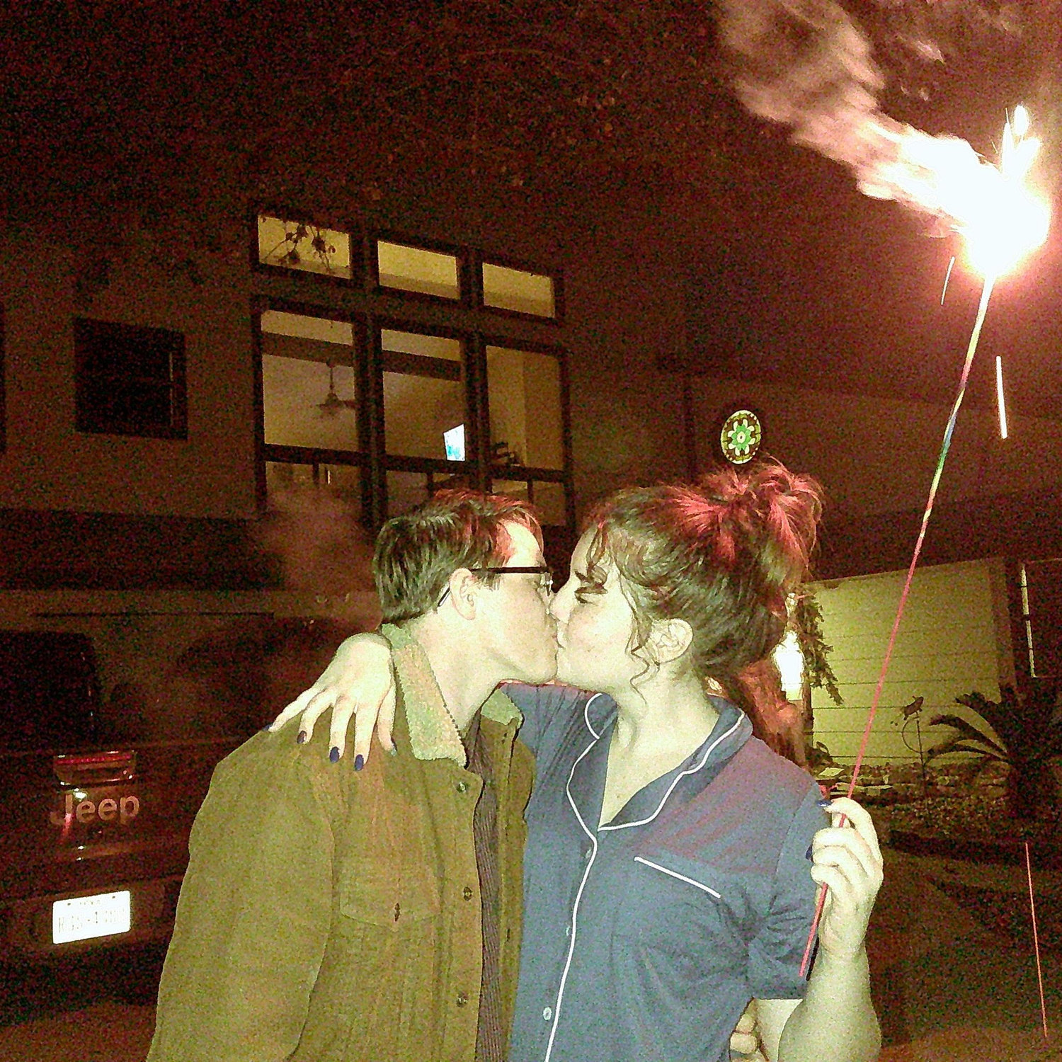 Ringing in the year together with our first NYE kiss