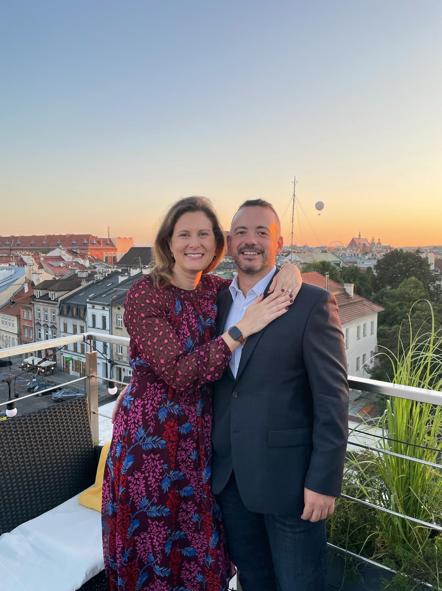 Amazing night in Krakow, Poland celebrating the wedding of Dan & Kasia