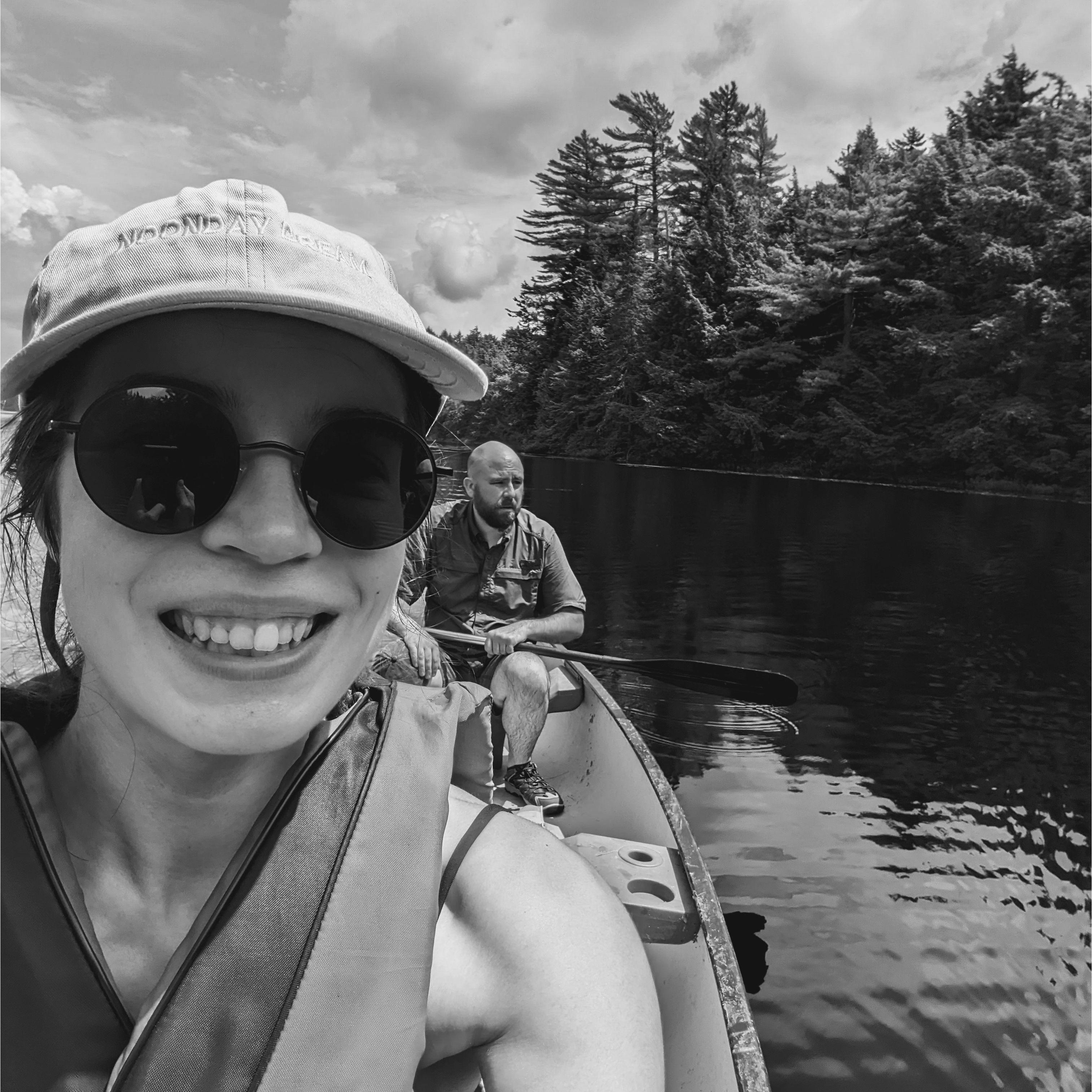 Canoe trip with Cameron's dad (Art), Janelle, Emma, and Chris. July '23