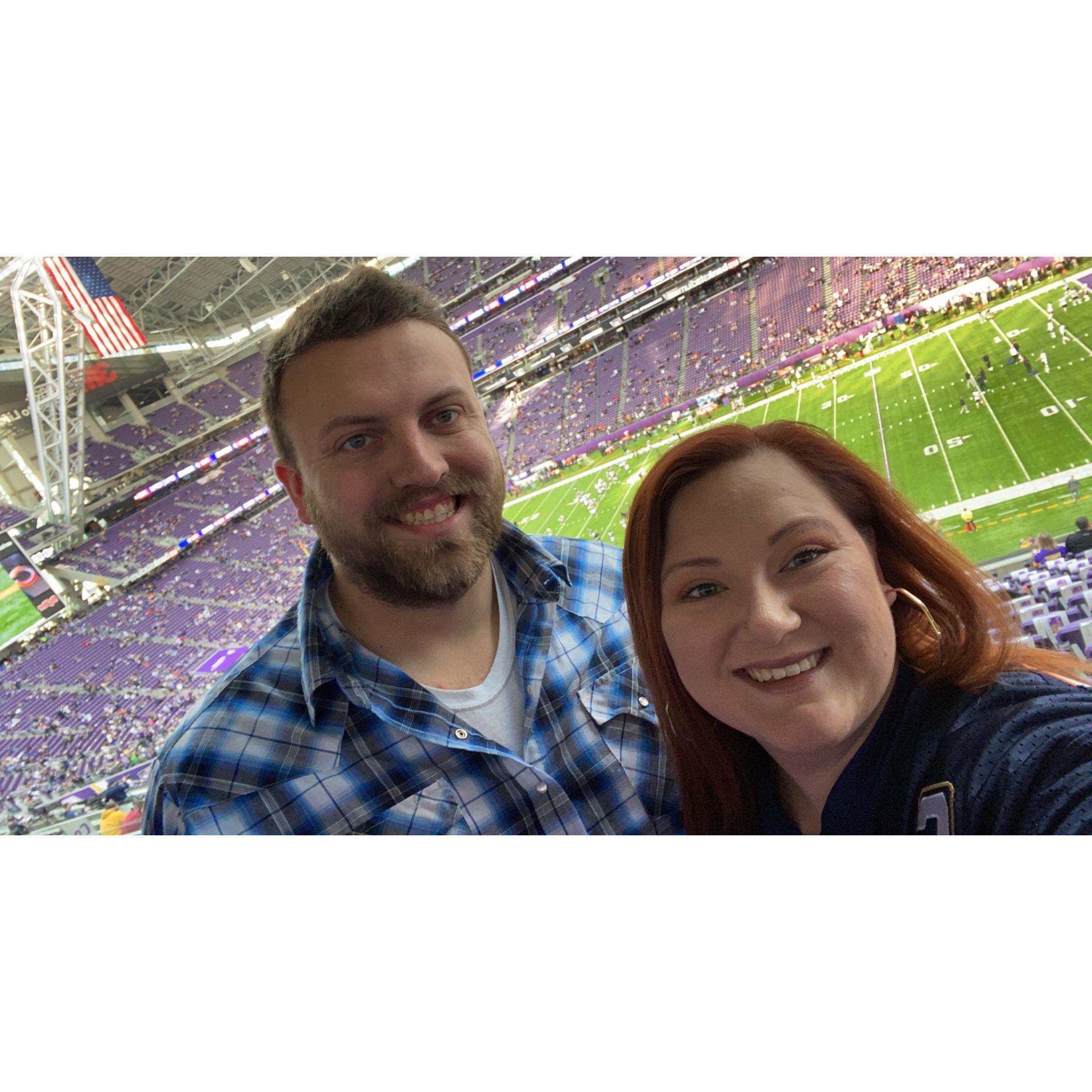 Every year we get the privilege of going to the Bears vs. Vikings game. Win or lose it is always a great trip!