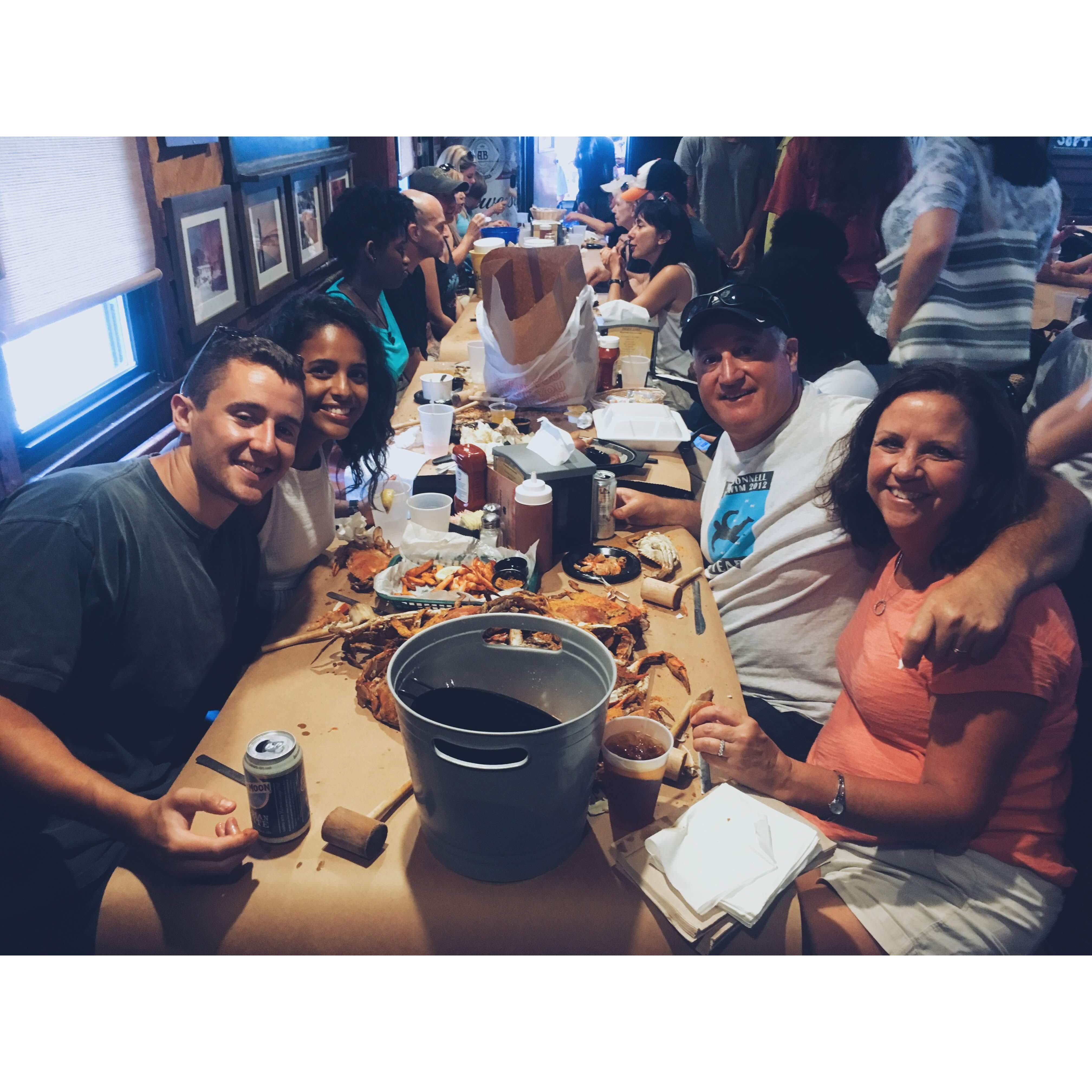July 2016, Alex's 23rd birthday crab fest!