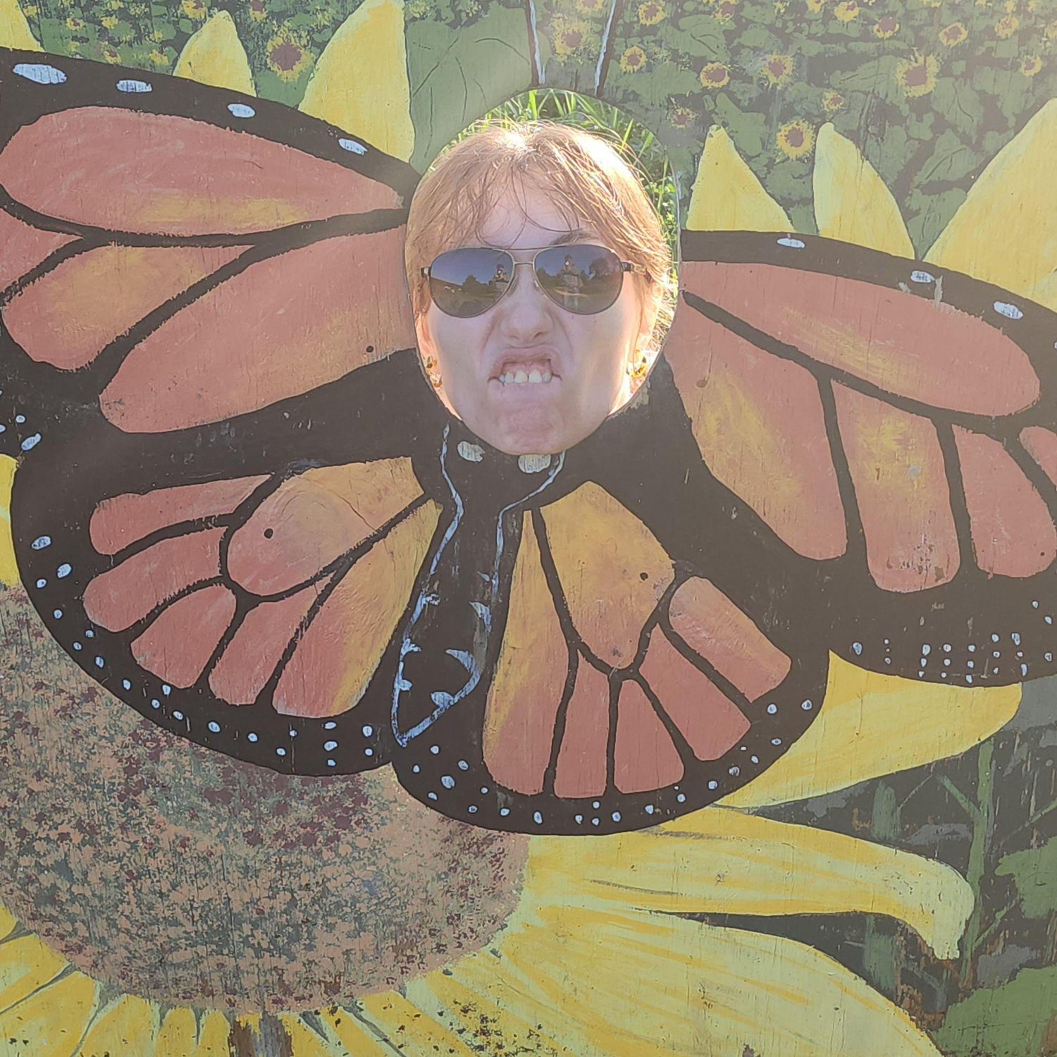 Alysia after Kevin proposed in a sunflower field (2023)