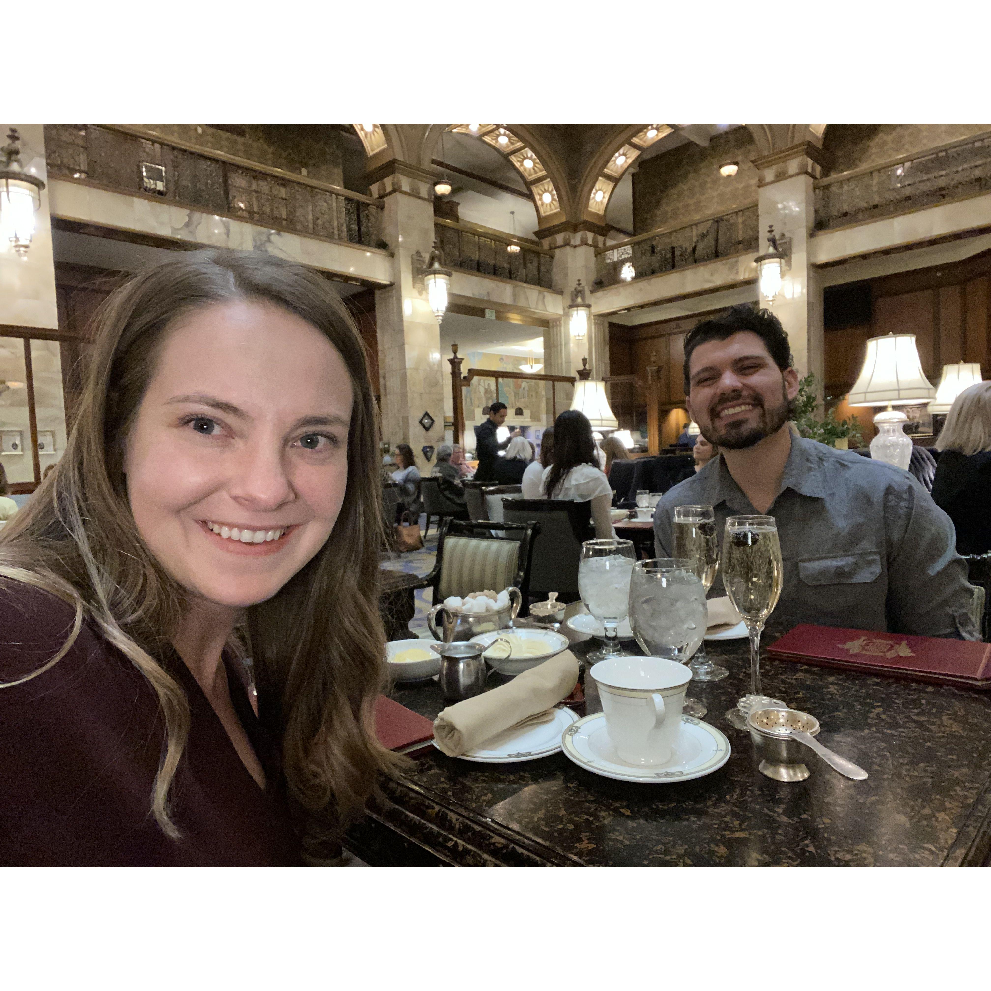 High tea on our two year anniversary