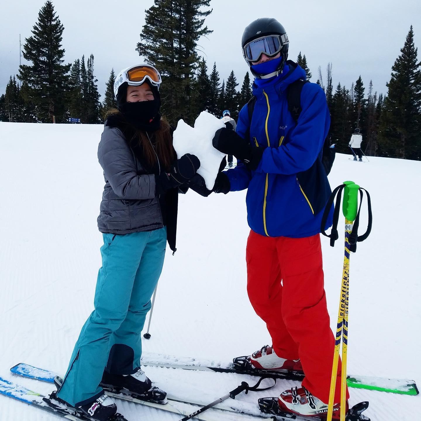 1/16/21 - Luke lovingly gifted Stephanie a heart shaped piece of ice that Nathan found on the ground at the top of the mountain in Vail, Colorado