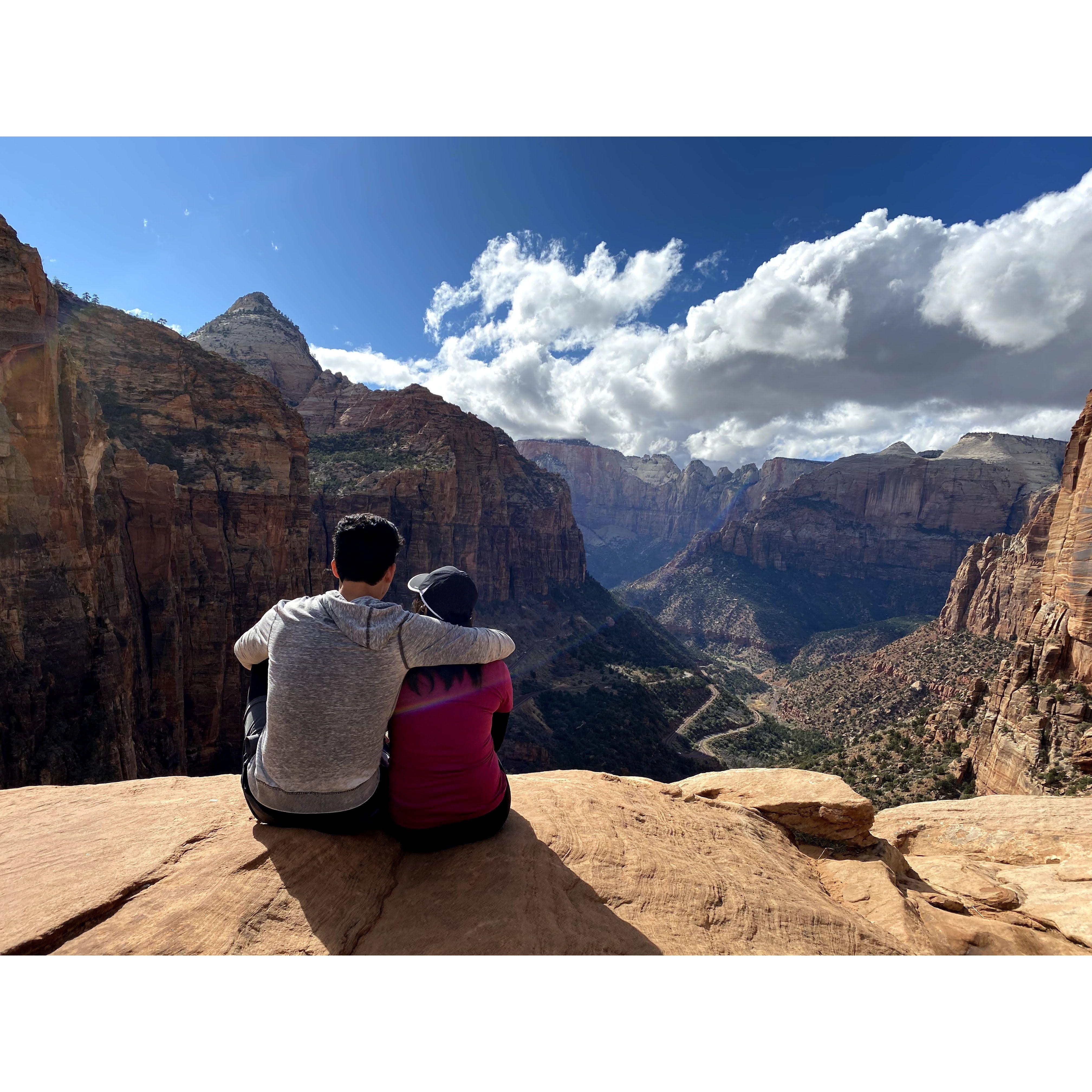 We took our first trip in 2020 right before covid with Miguel's siblings and from that moment on, we knew we would want to travel to hiking destinations!