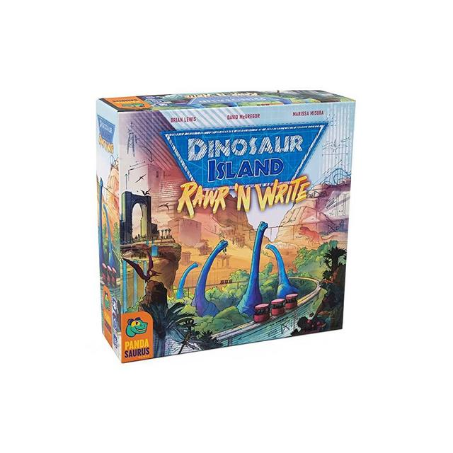 Pandasaurus Games Dinosaur Island: Rawr ‘n Write - Strategy Board Game - Game for Adults, Family-Friendly Board Games - 30 Mins, 1-4 Players, Ages 10+