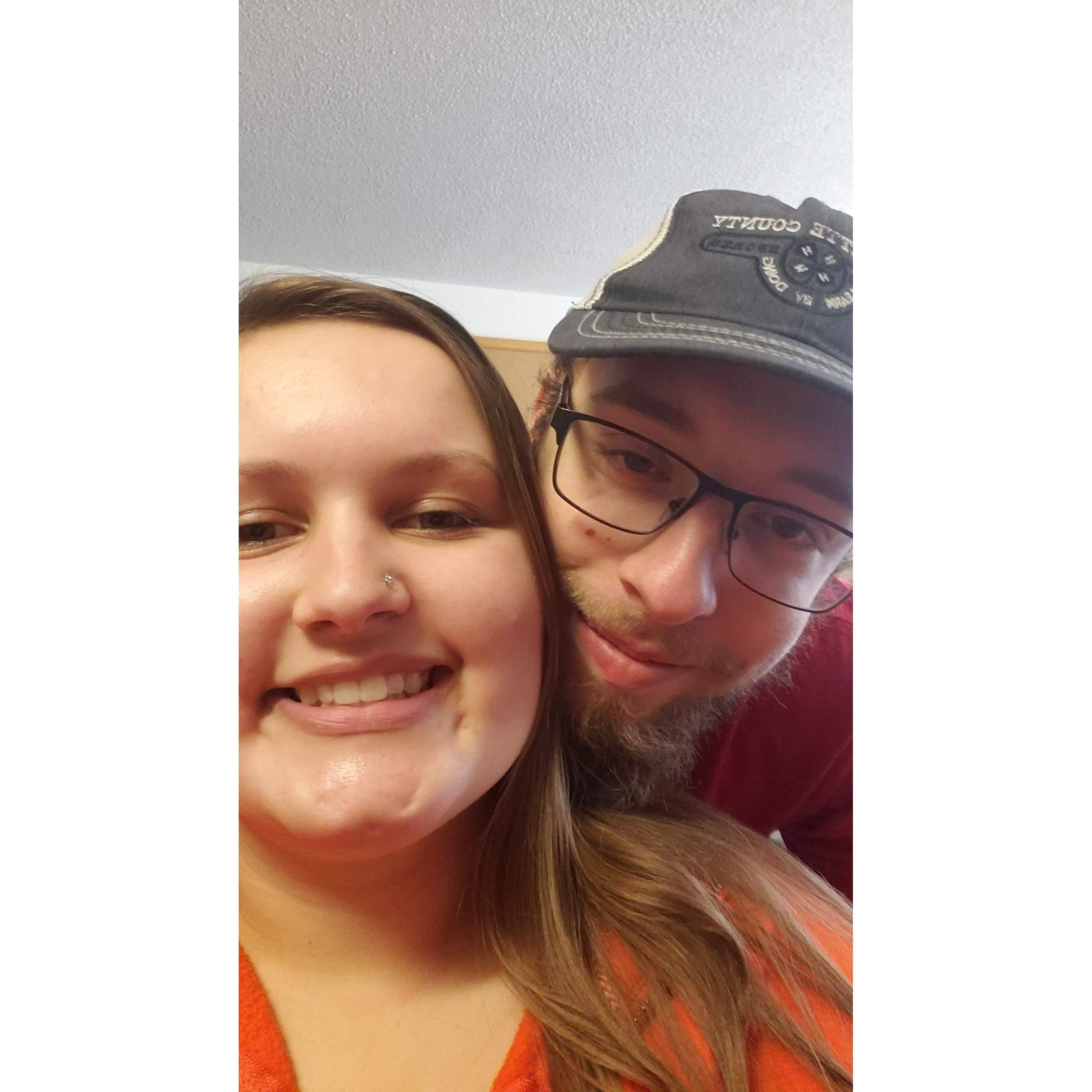 The day we signed the lease on our first apartment together