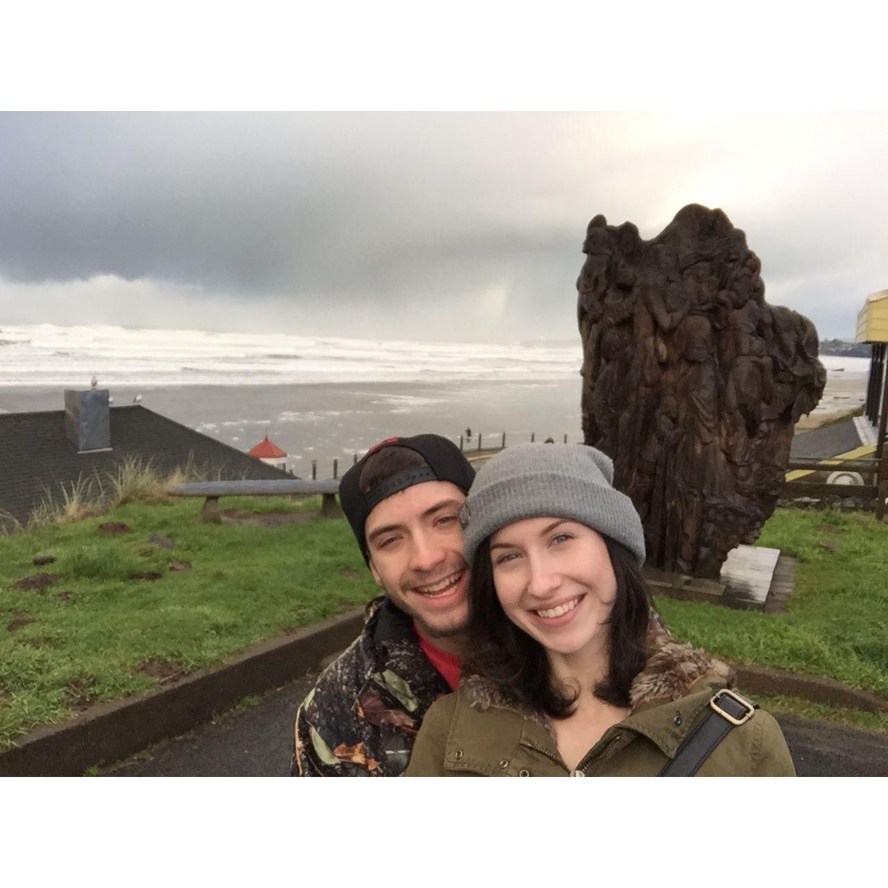 Our first roadtrip together, along the Oregon coast. 2015