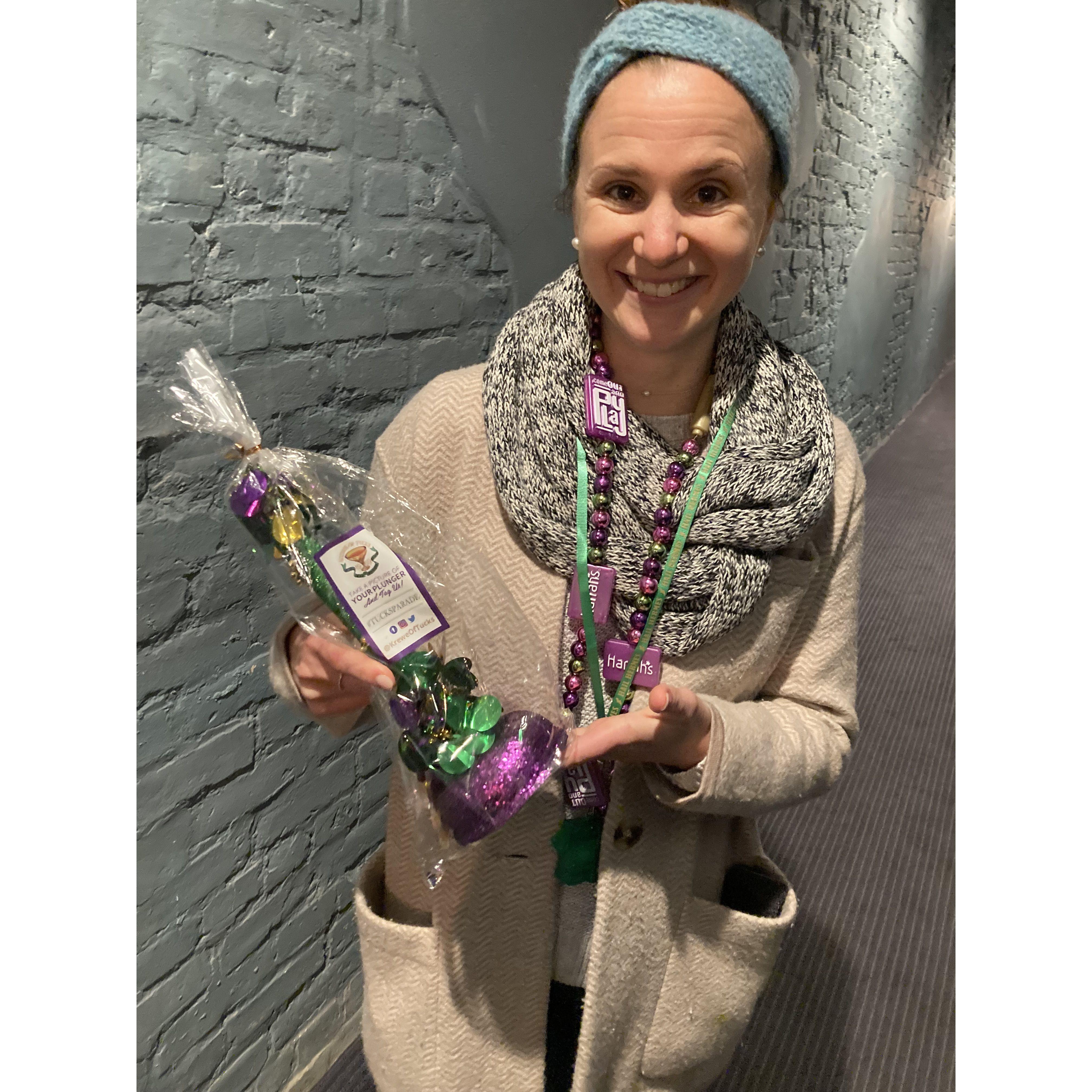 Mardi Gras! During which Chris & Marcy took many photos of Eliza but none of Chris & Eliza together :)