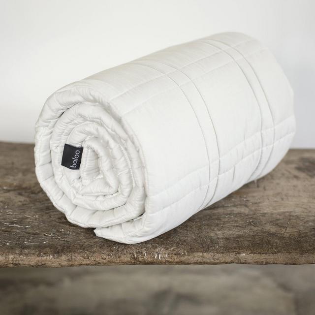 Baloo Weighted Blanket · Pebble White · 20lb