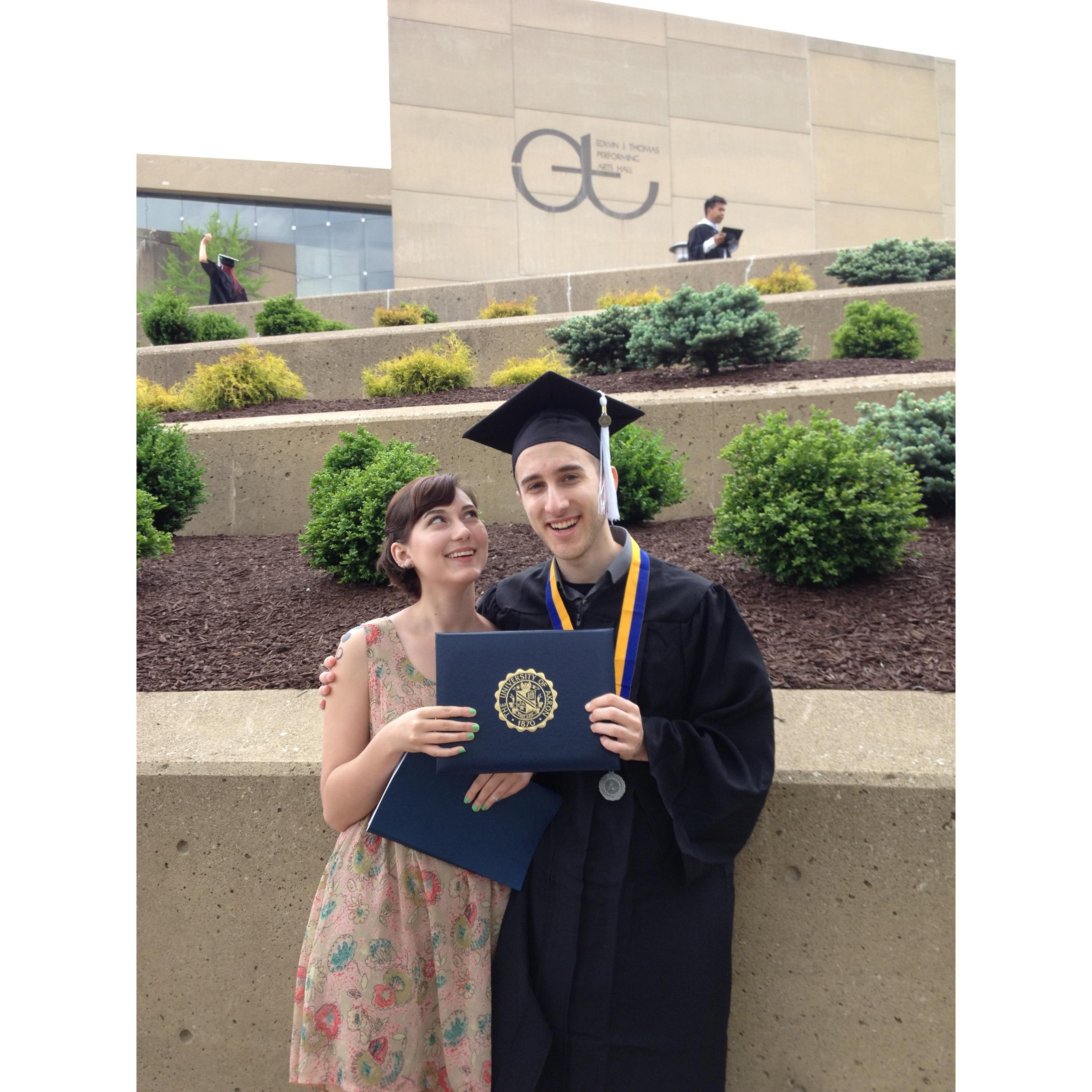 David's undergrad graduation from Akron