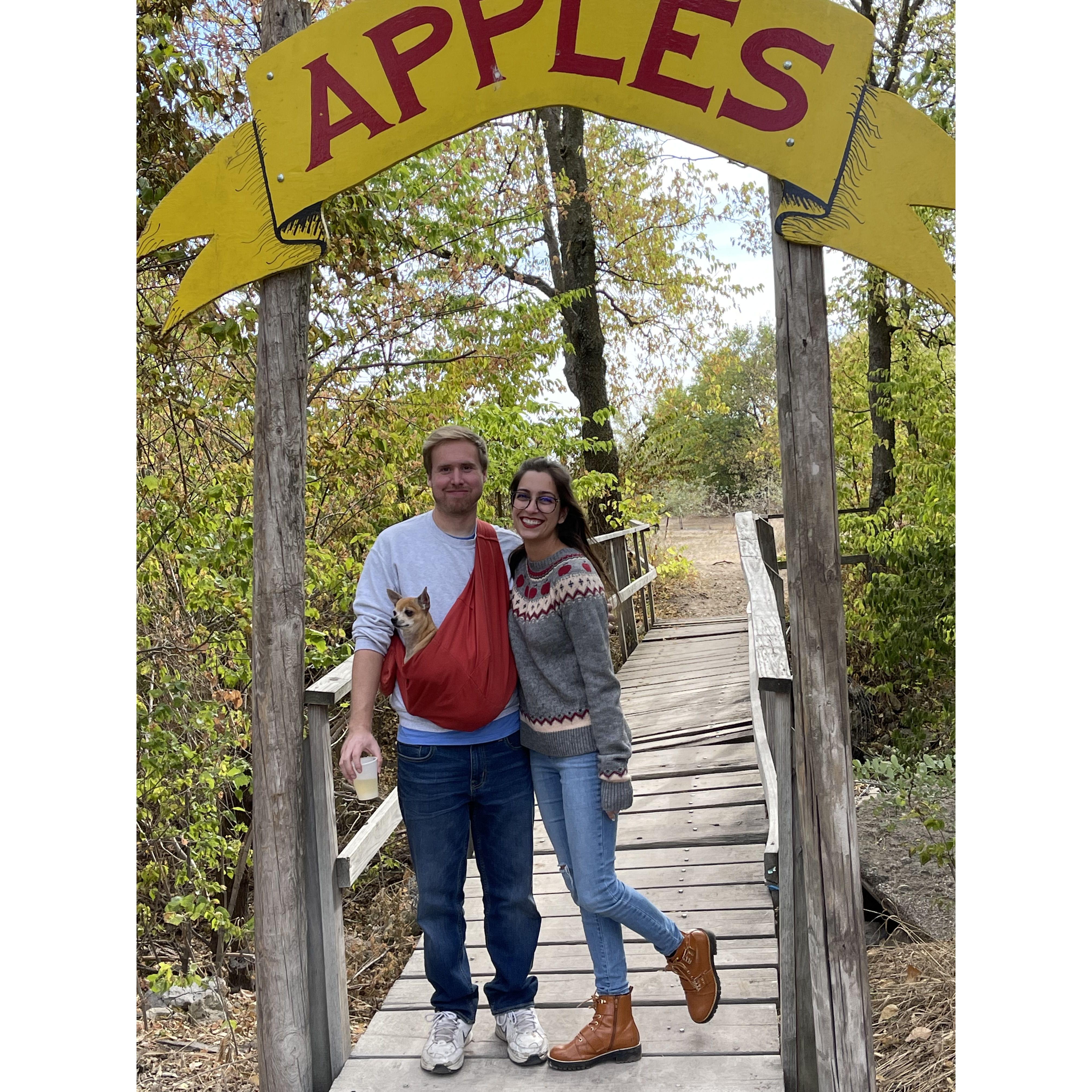 Apple picking in Wichita - October 2022