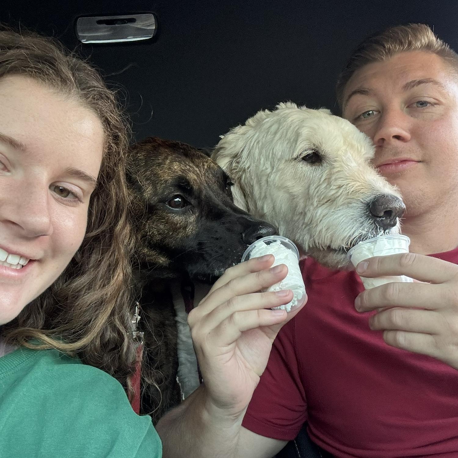 Taking our kids for ice cream!