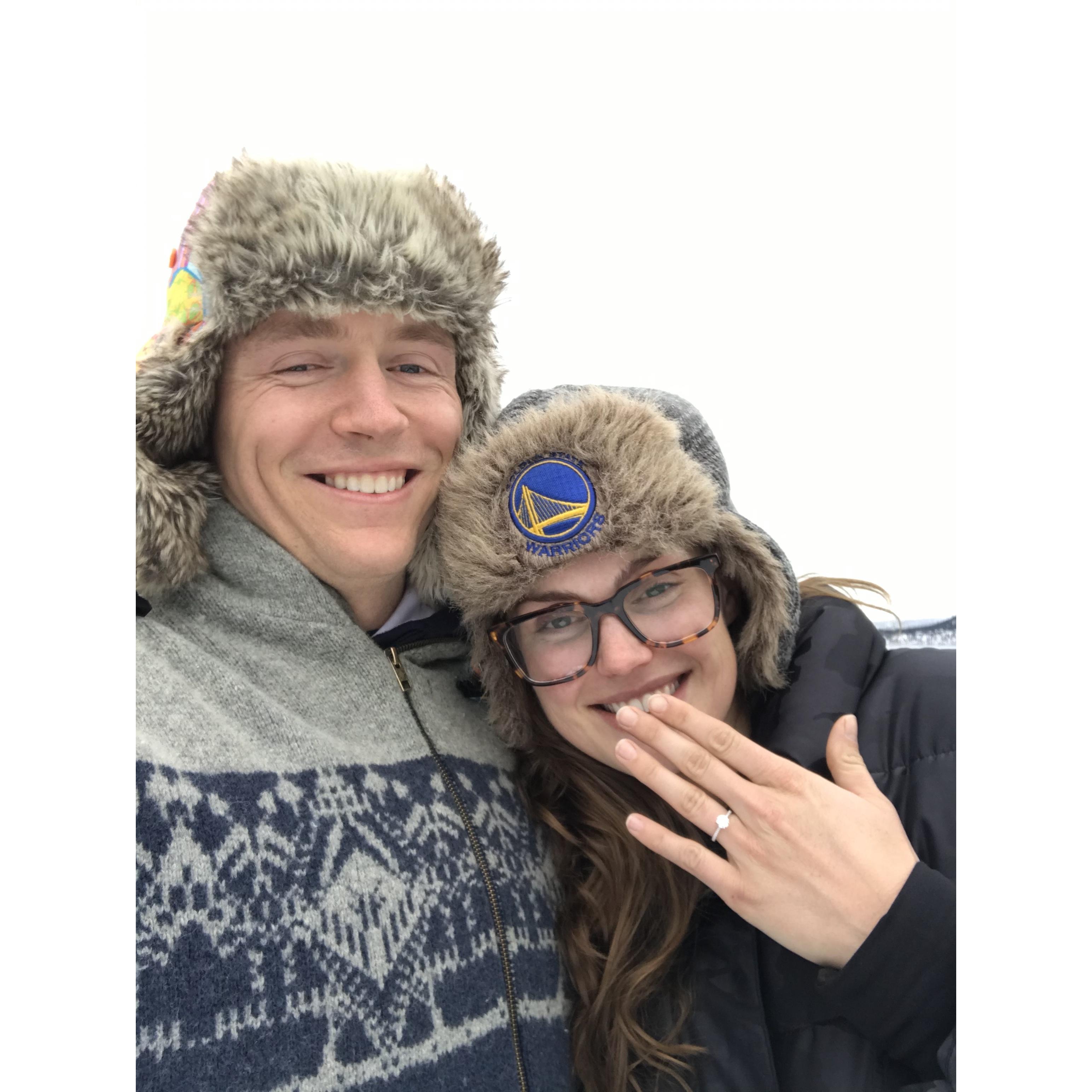 Right after Nick proposed!