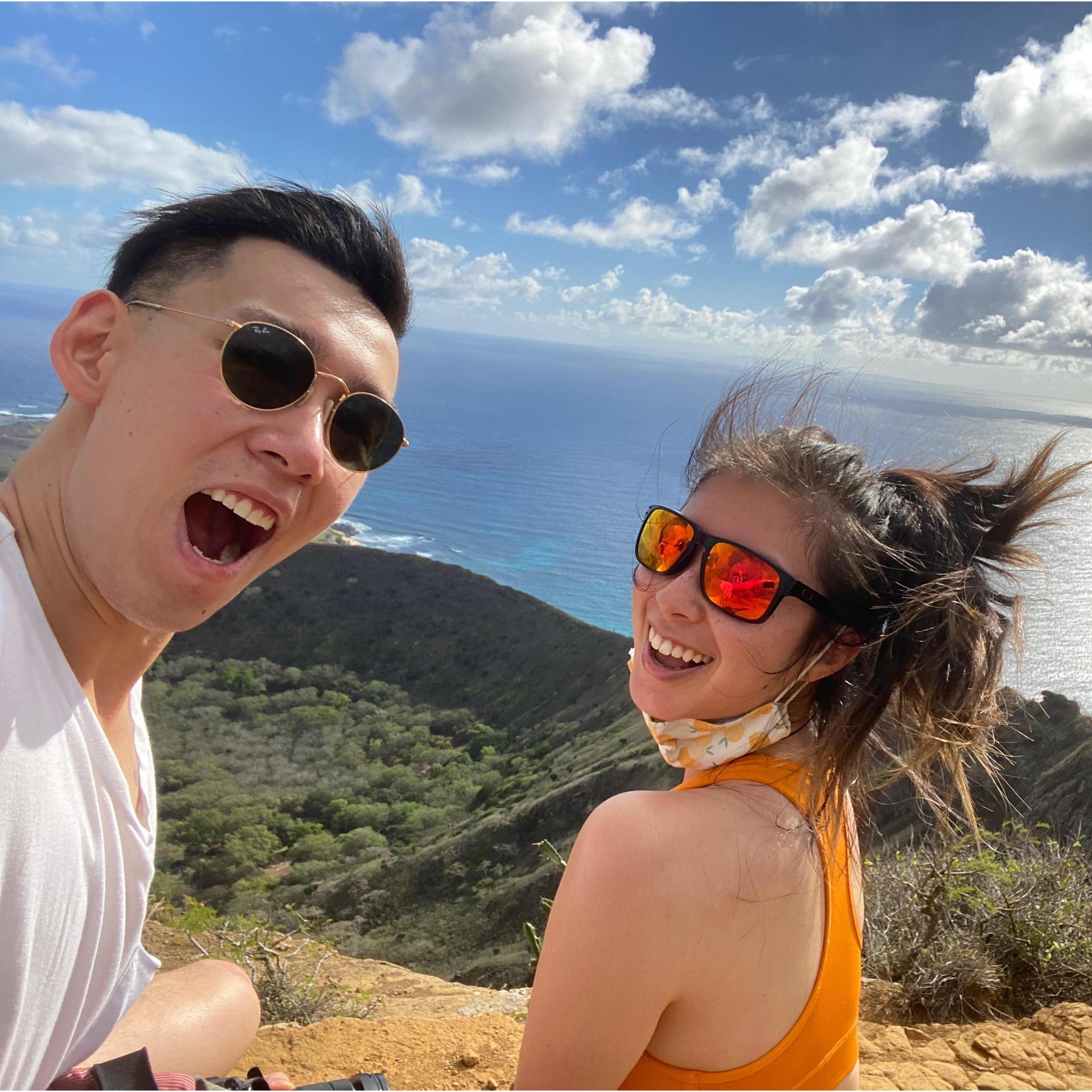 We made it to the peak of Kokohead trail (Honolulu, 2020)