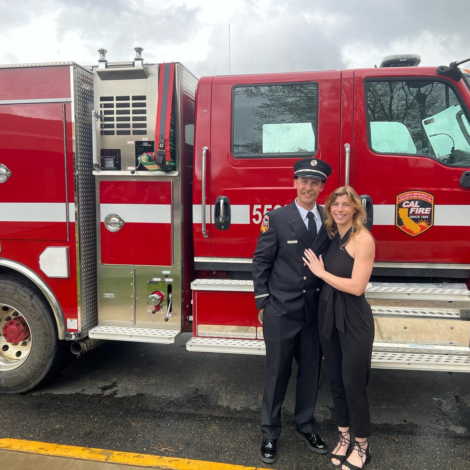 Bret's company officer academy graduation in 2024