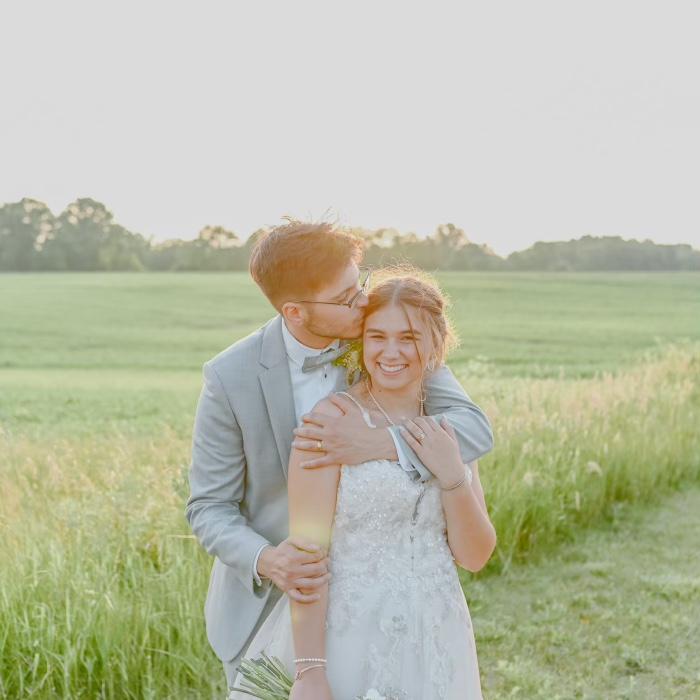 Elayna (Bridesmaid) and Stevie (Groomsman) get married!