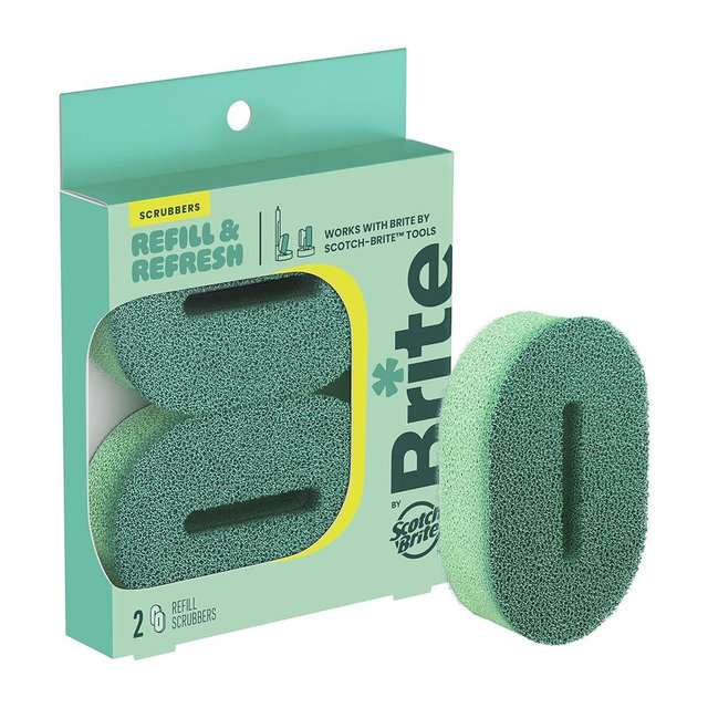 Brite by Scotch-Brite Refill Scrubbers, 2 Pack