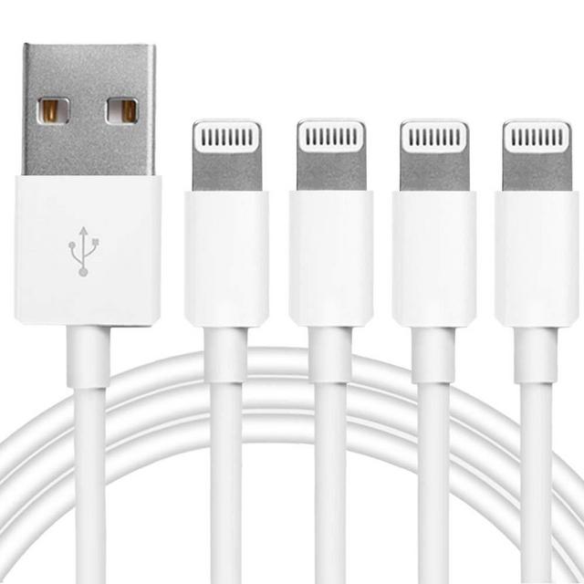 4Pack Original [Apple MFi Certified] Charger Lightning to USB Charging Cable 6.6FT Cord Compatible iPhone 14/13/12/11 Pro/11/XS MAX/XR/8/7/6s Plus,iPad Pro/Air/Mini,iPod Touch