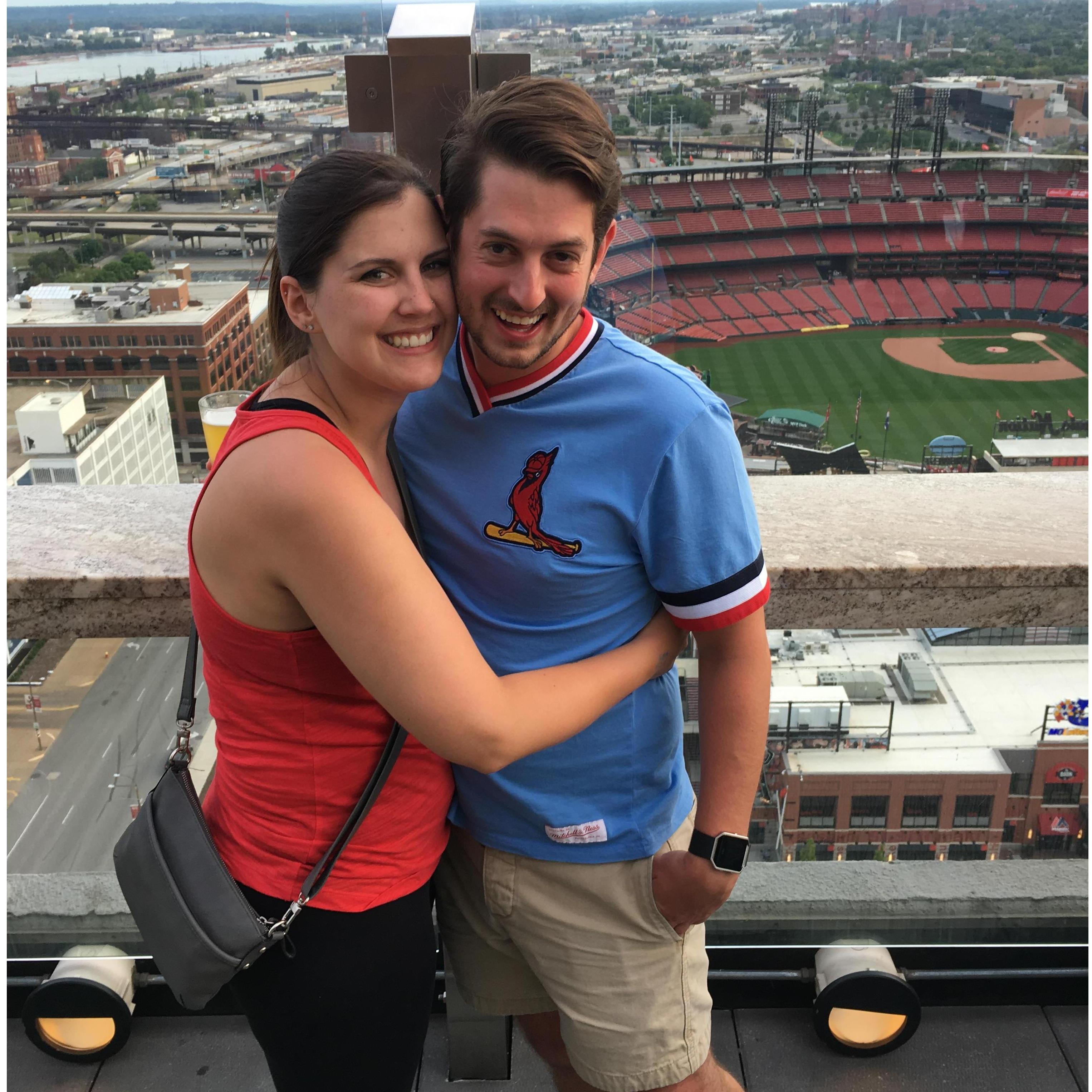 Our one year anniversary trip to St Louis Aug 2017