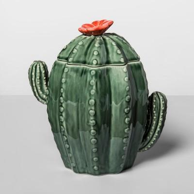 67.6oz Stoneware Cactus Cookie Jar Green - Opalhouse&#153;