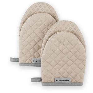 KitchenAid Asteroid Mini Oven Mitt, 5.5"x8", Milkshake 2 Count