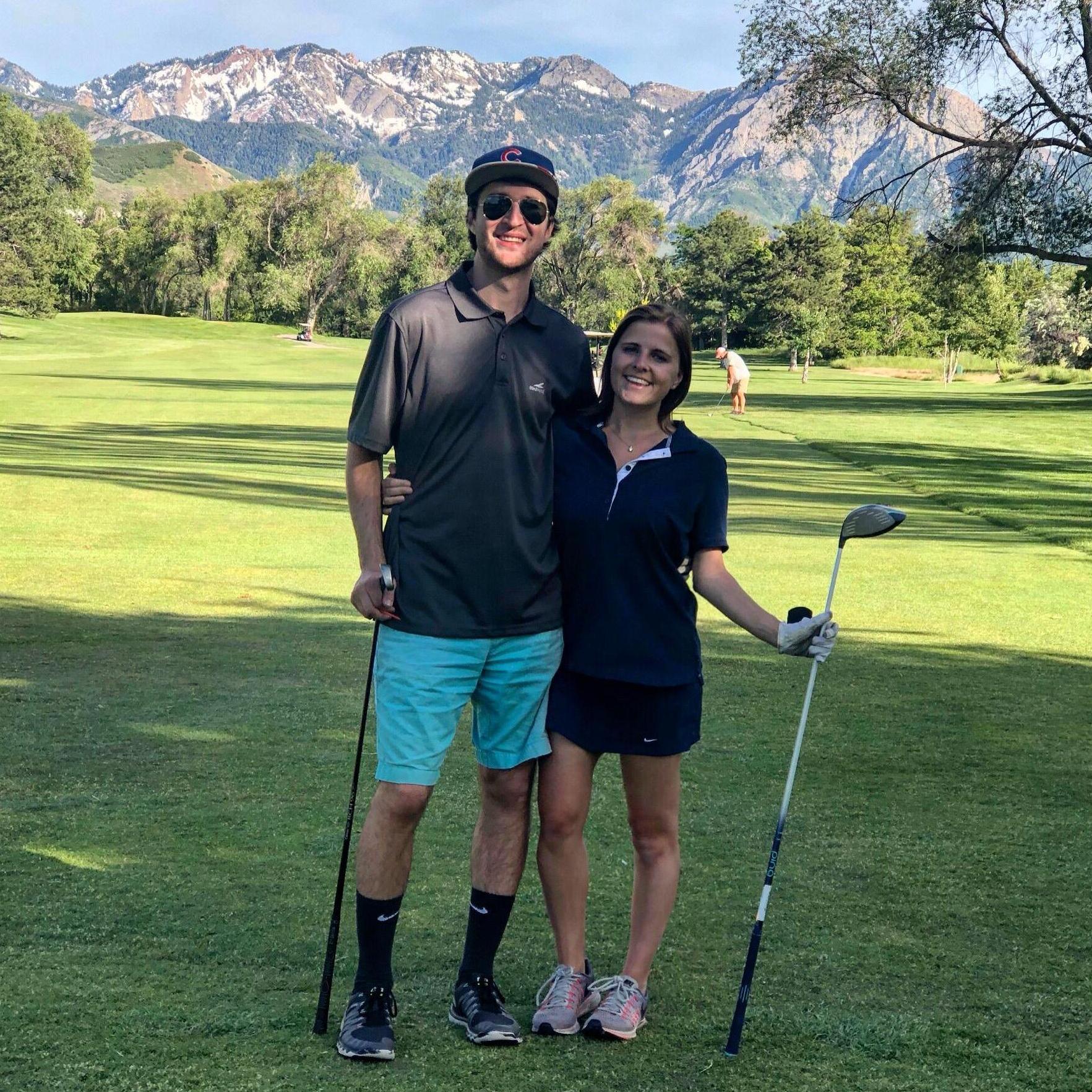Golfing in Salt Lake City in June 2019