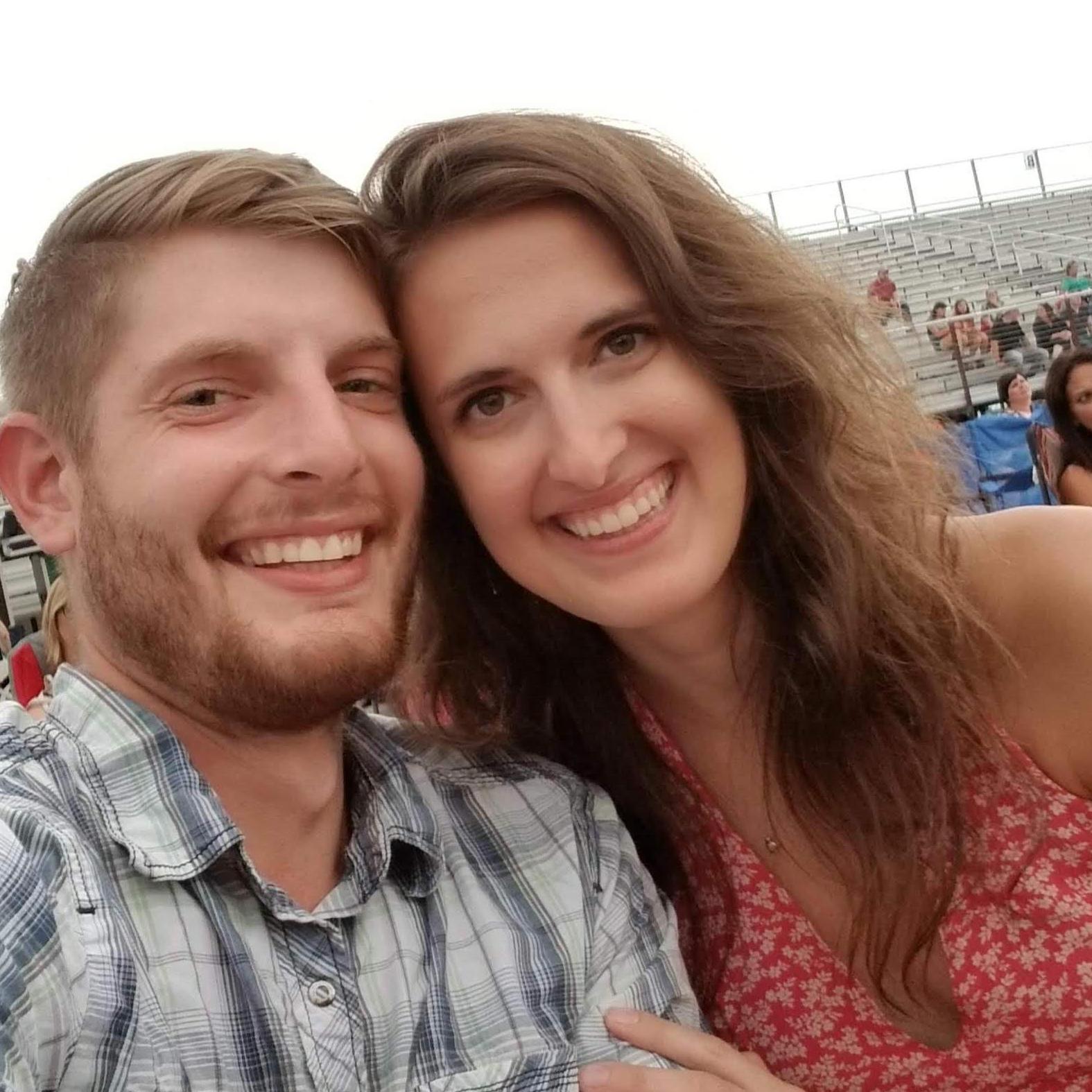 Attending the OneFest music festival with Evan's family!