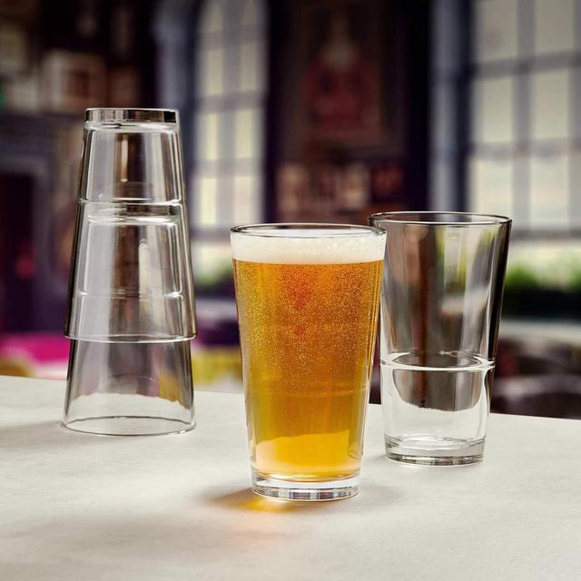 Libbey 15970 Restaurant Basics Stacking Mixing Glasses, 16-ounce, Set of 12
