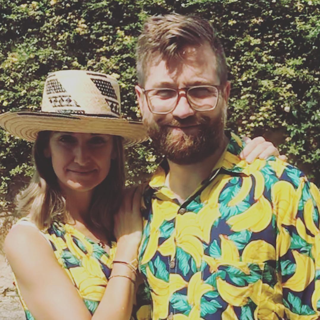 the day we wore our matching banana print outfits in tuscany, italy!