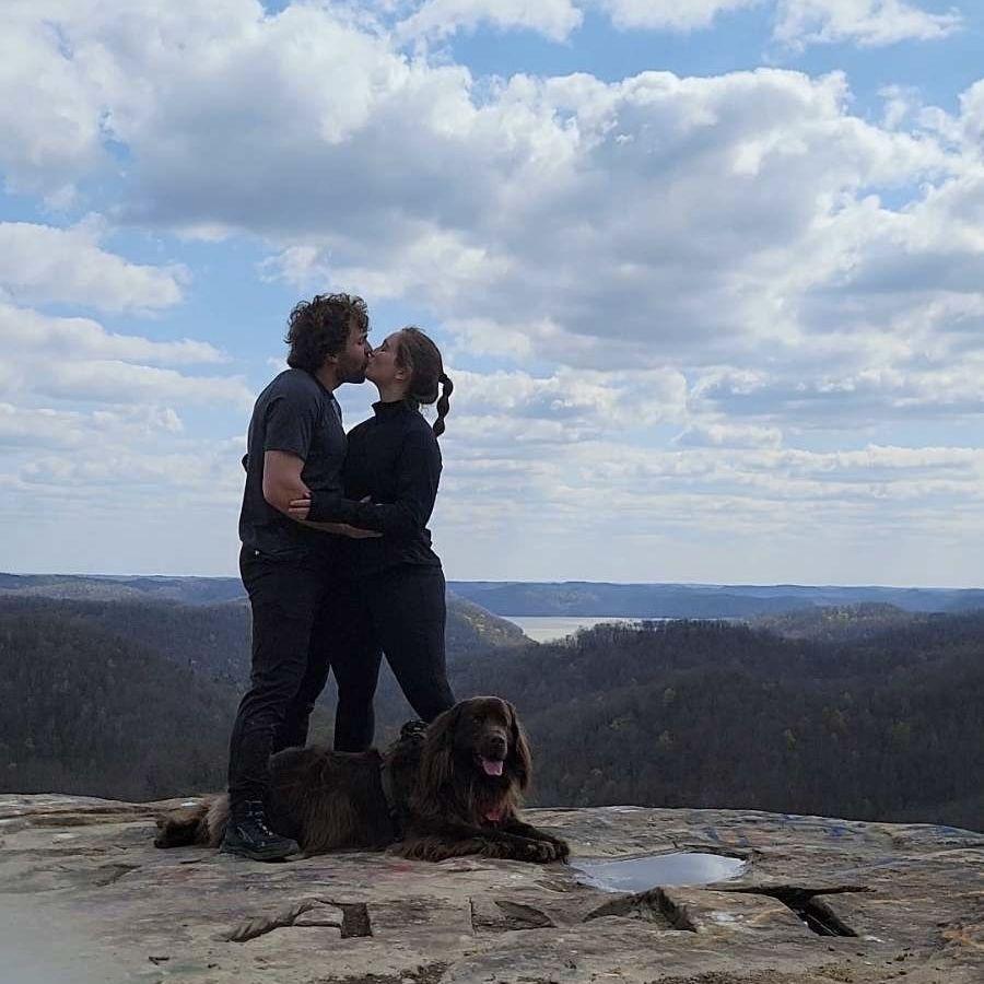 They day we got engaged.