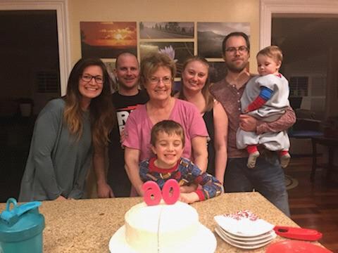 Danielle and Brian flew back to San Jose in January 2018 to spend her mom's 60th birthday with *almost* the entire crew (her brother-in-law, Chris, unfortunately, couldn't make it).
