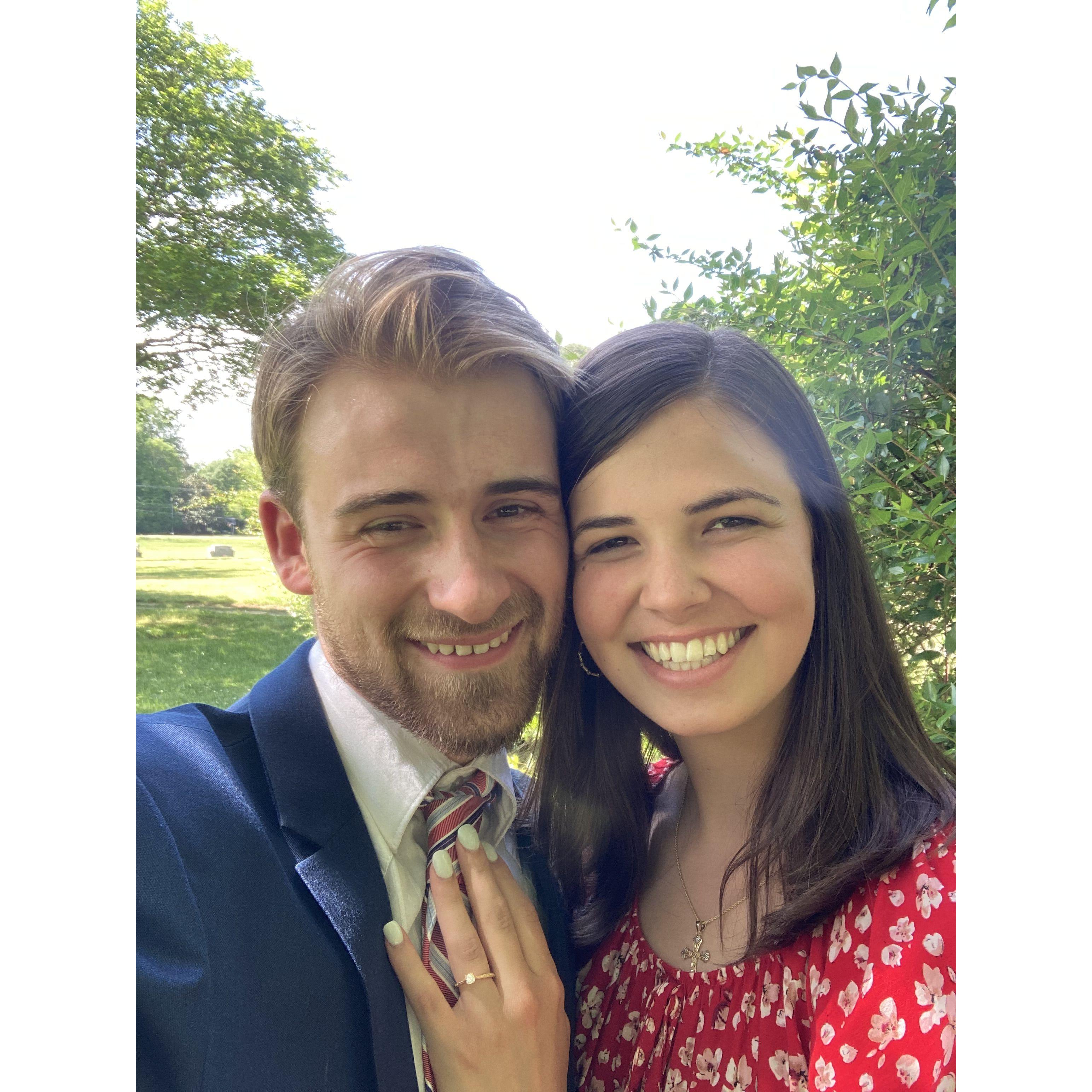 Right after she said 'yes'