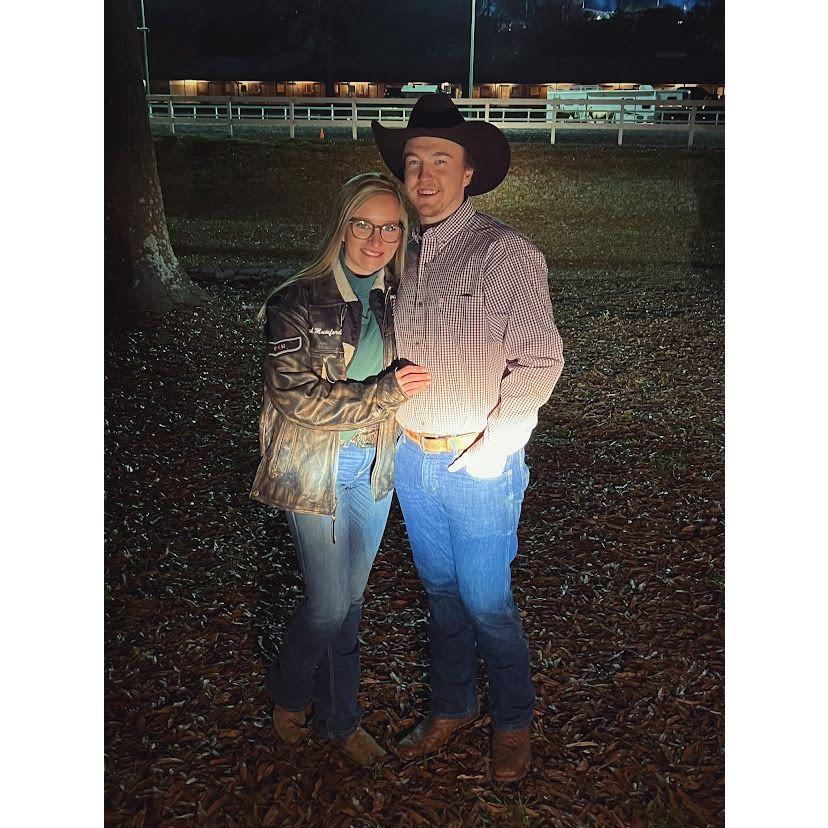 12/10/22- Landon and Hannah at the Carousel Farms Bulls, Bells, and Barrels rodeo at the NC State Fairgrounds.