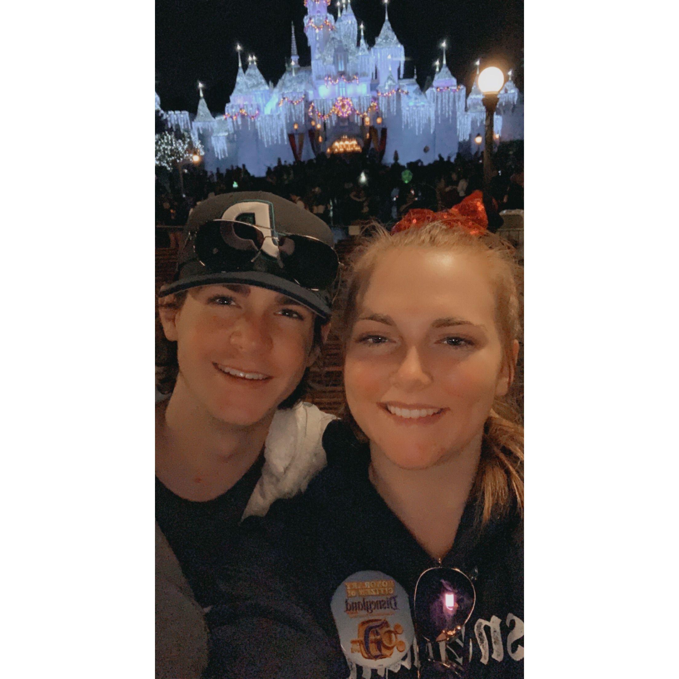 First experience at Disneyland with Austin
