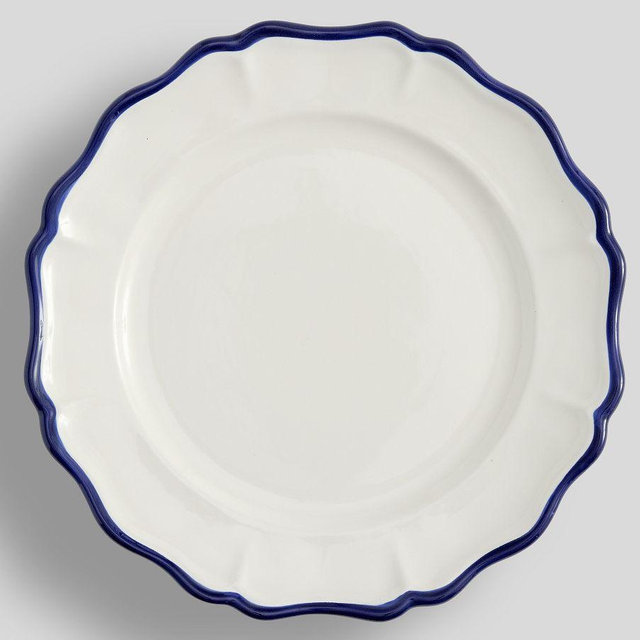 Heirloom Stoneware Dinner Plates, Set of 4 - Navy