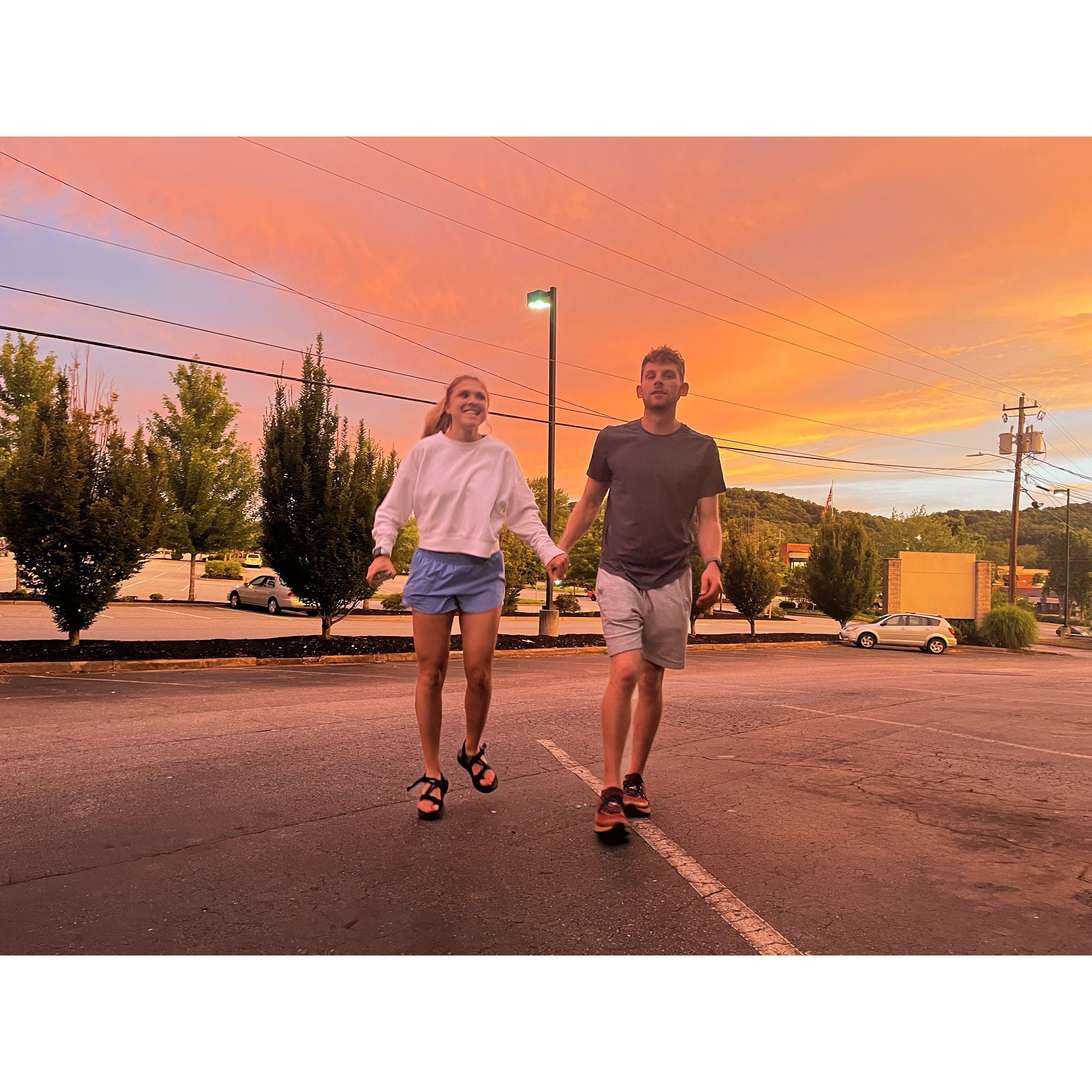 The first night we lived in Asheville <3