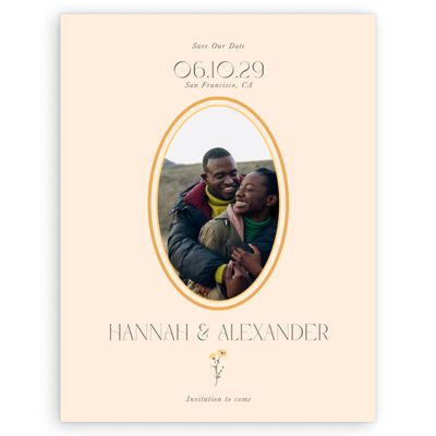 Buttercream, Yellow Wedding Digital Save the Date - Marlowe Photo