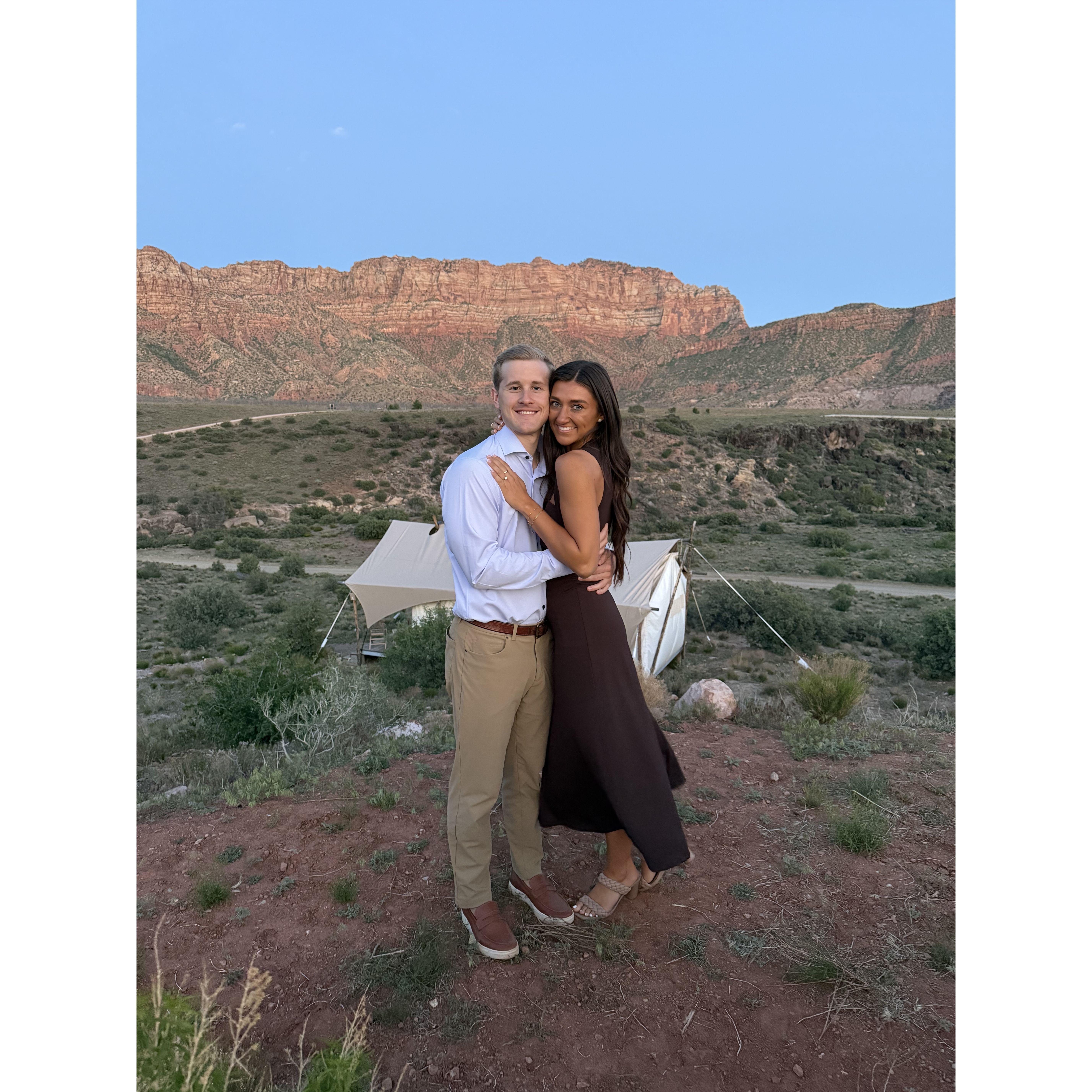 My sisters wedding in UTAH.