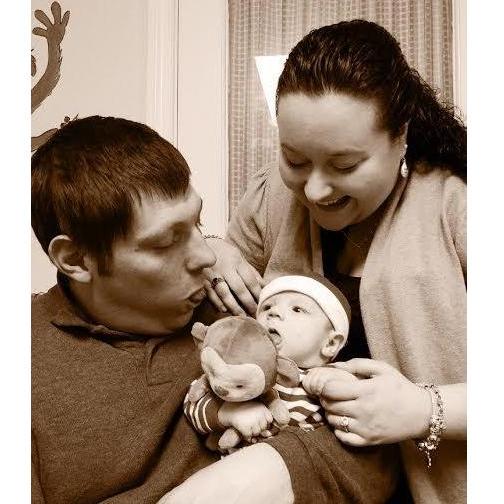 CB's first Christmas (Ben, Stacy & CB 12/2016)
