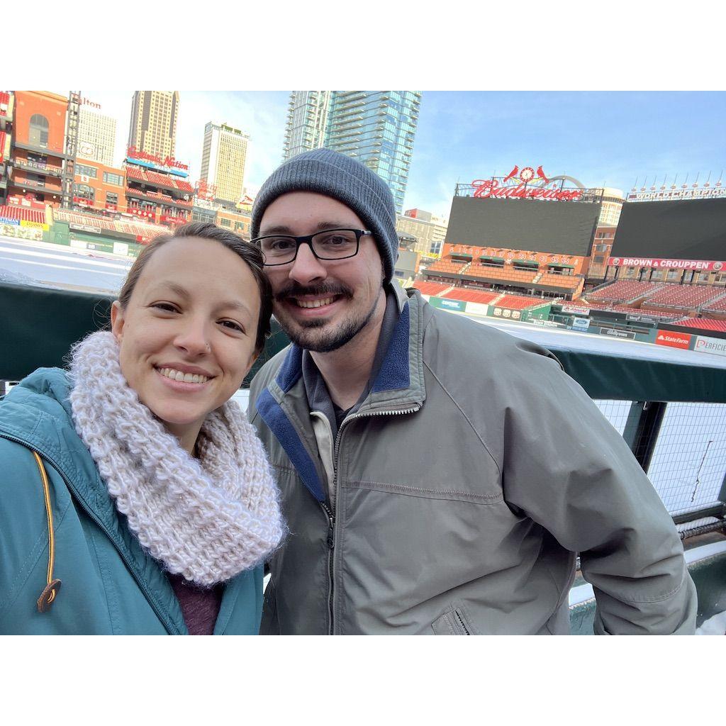 Busch Stadium at Christmas time!