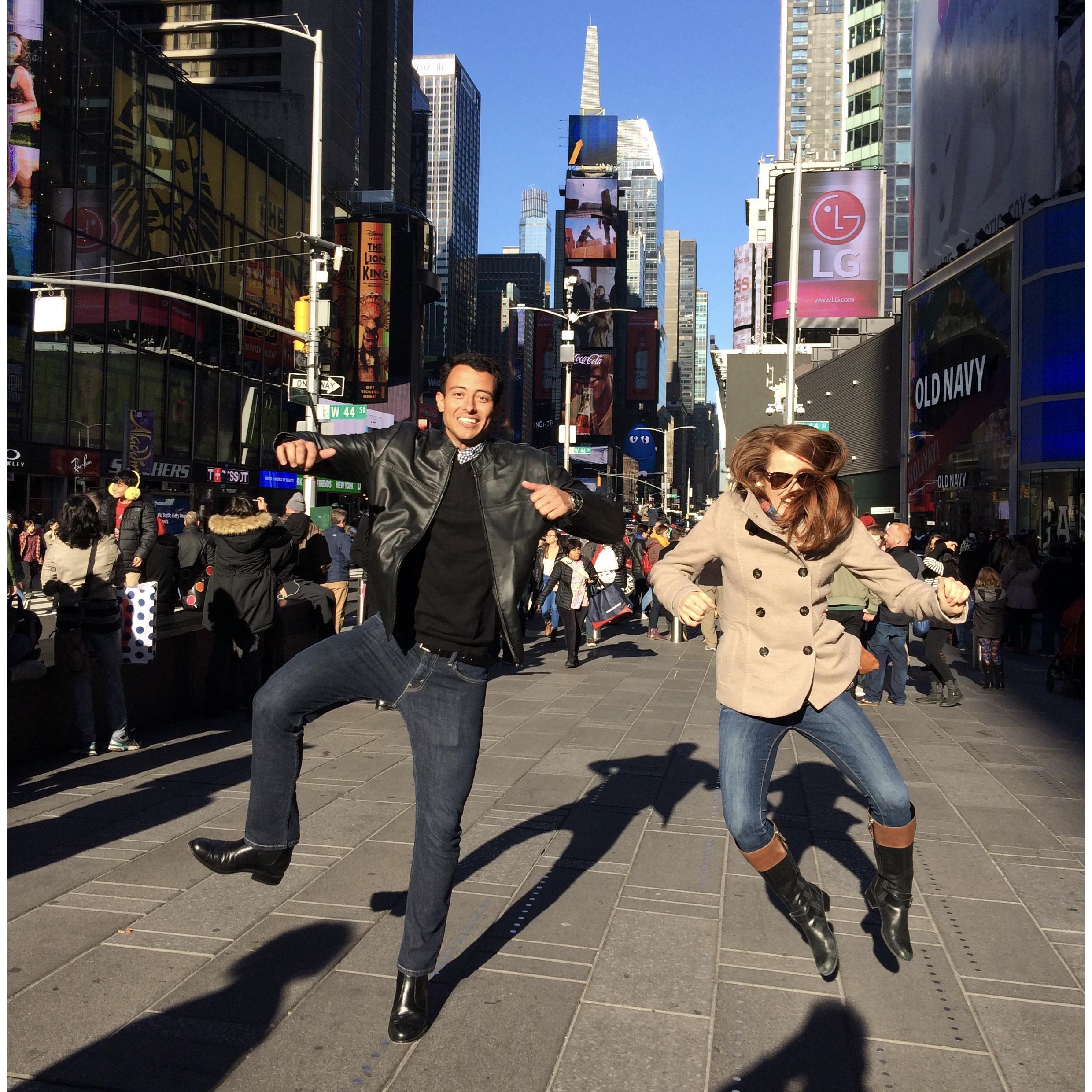Rs first visit to Manhattan